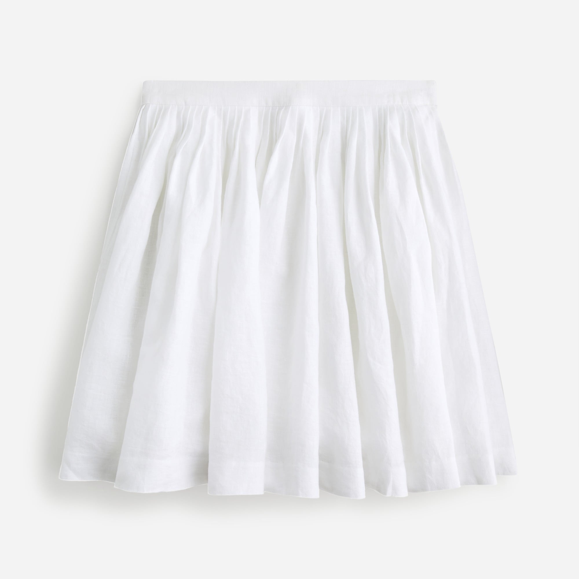 Linen mini skirt