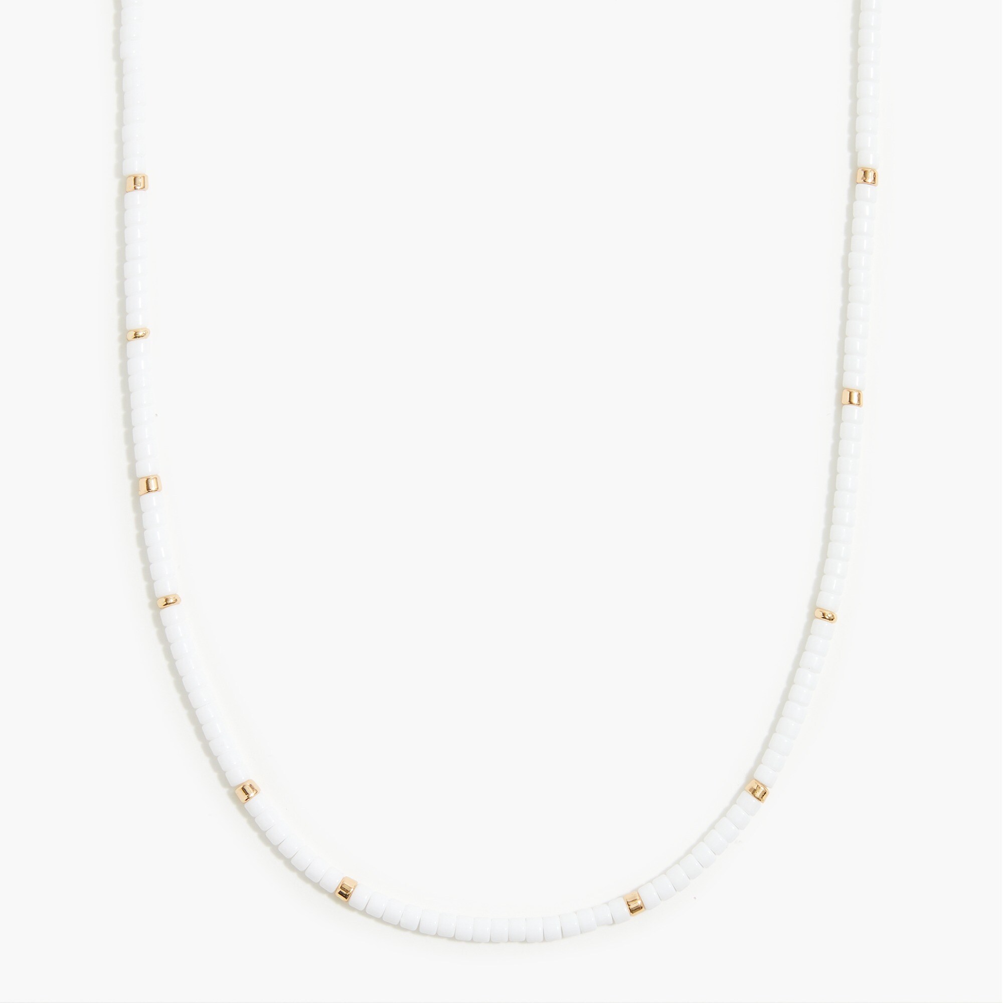Beaded gold necklace