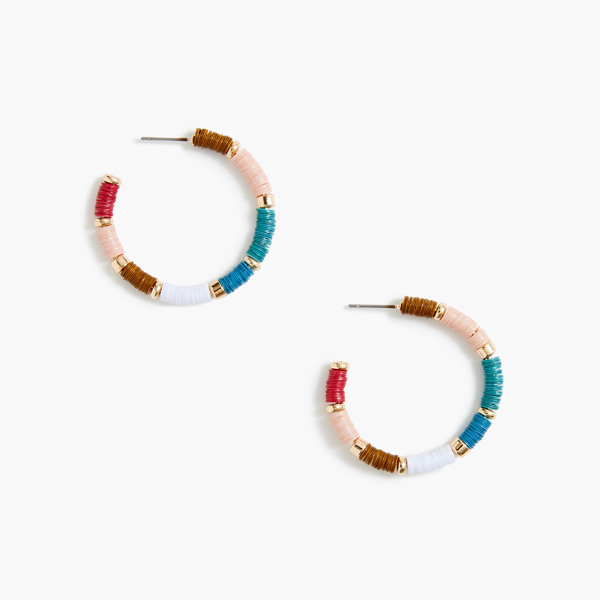 Beaded hoop earrings