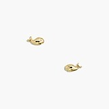 Gold whale stud earrings