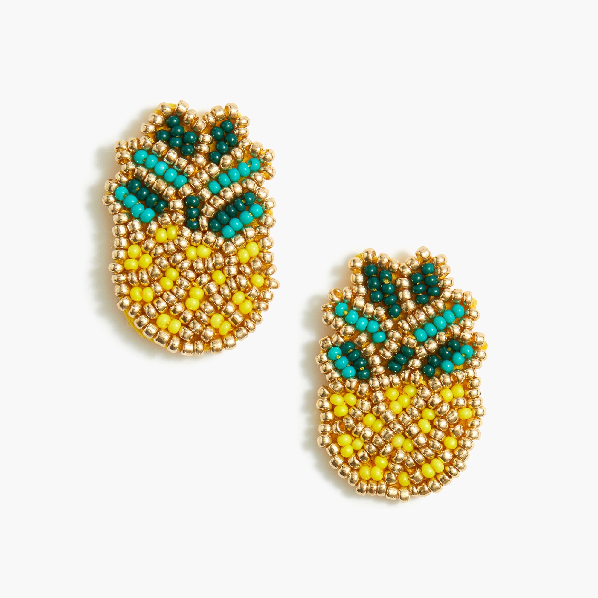 Summer beaded statement earrings