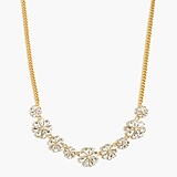 Crystal floral statement necklace