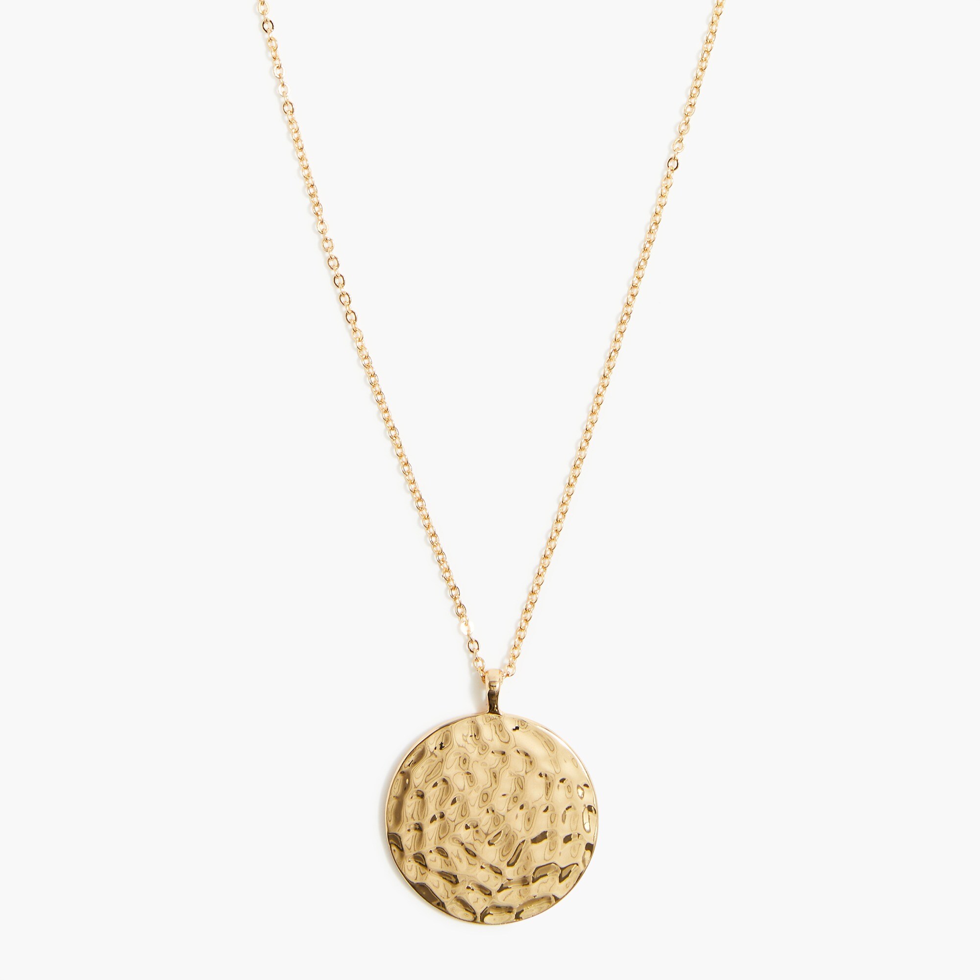 Gold pendant statement necklace