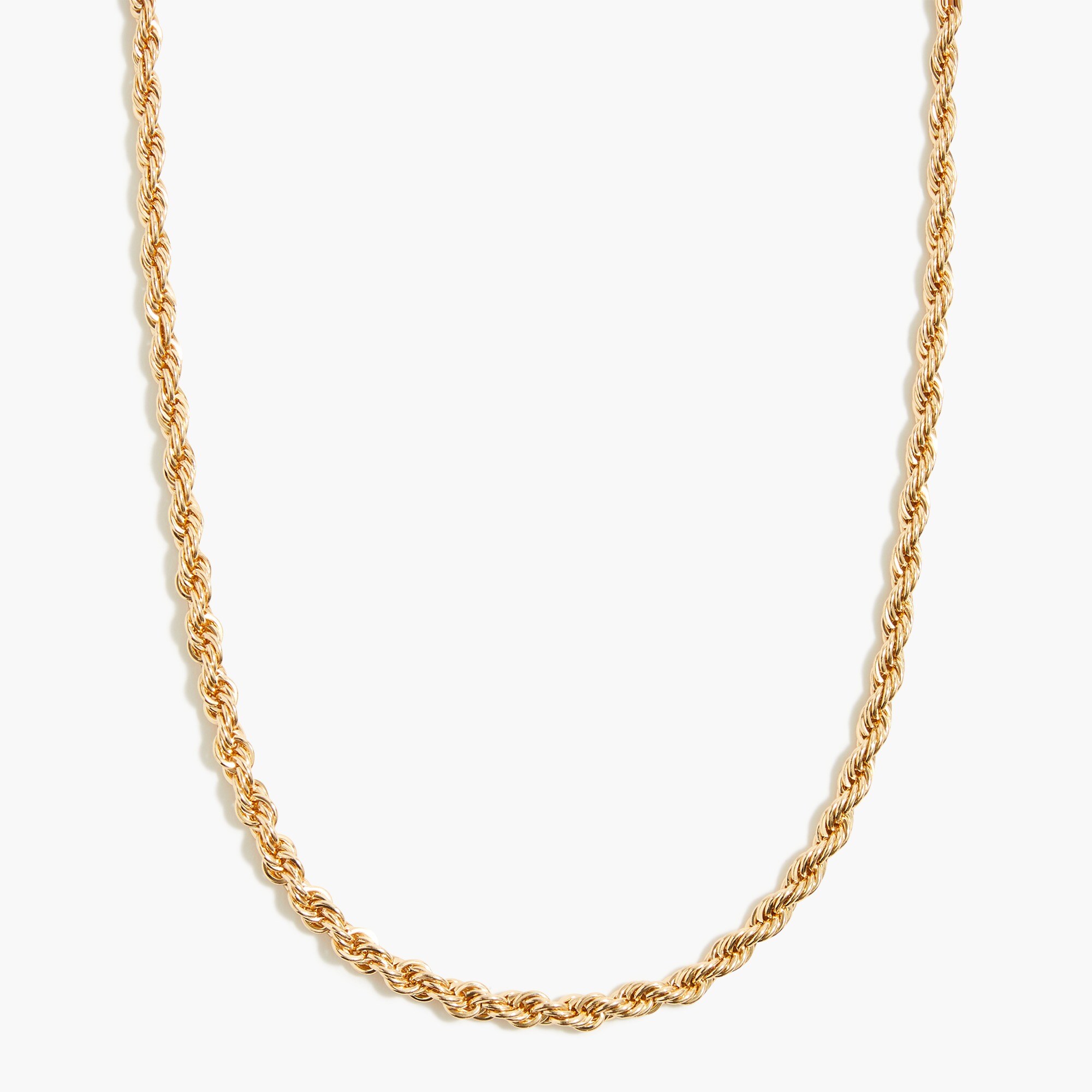 Gold rope necklace