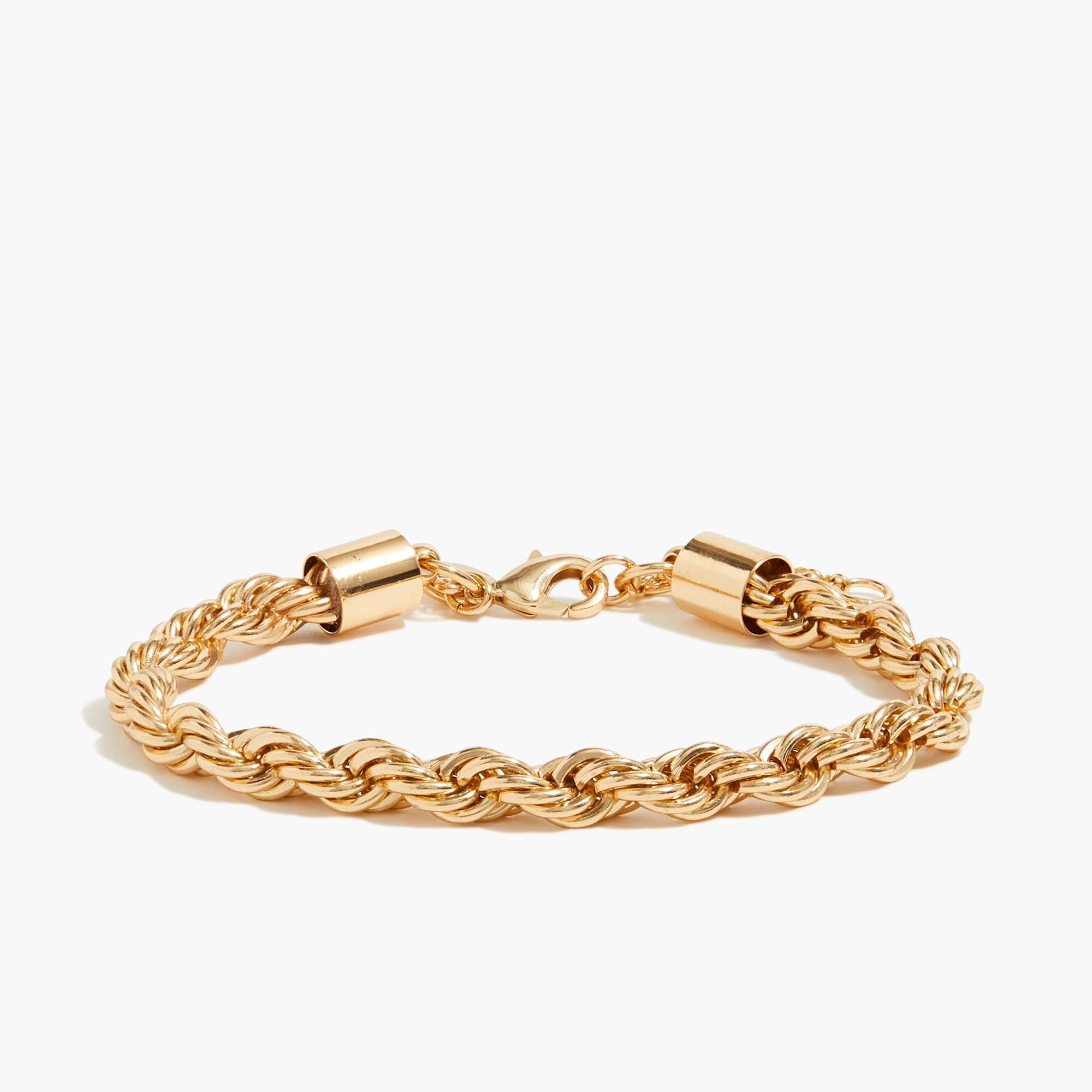 Gold rope bracelet