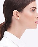 Cubic zirconia stud earrings