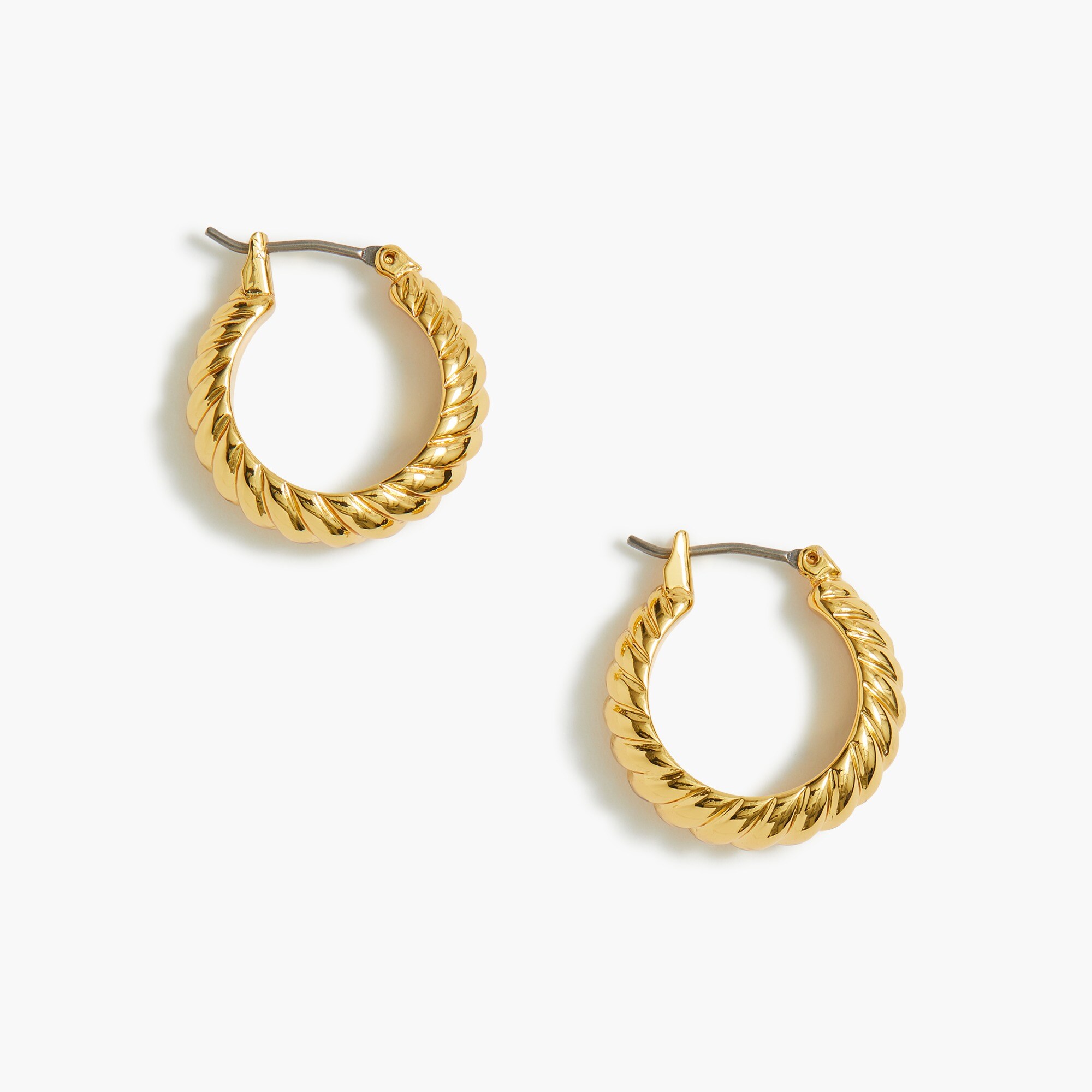 Twist hoop earrings