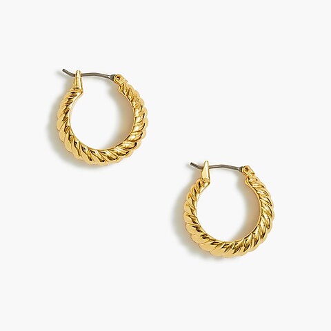 womens Twist hoop earrings