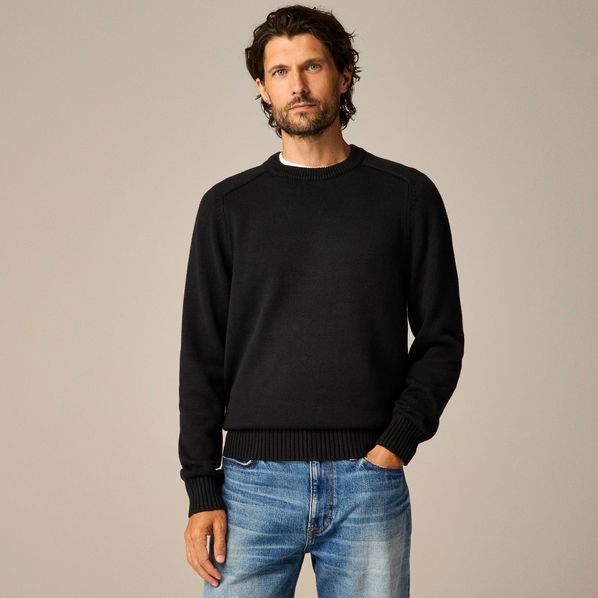  Heritage cotton crewneck sweater