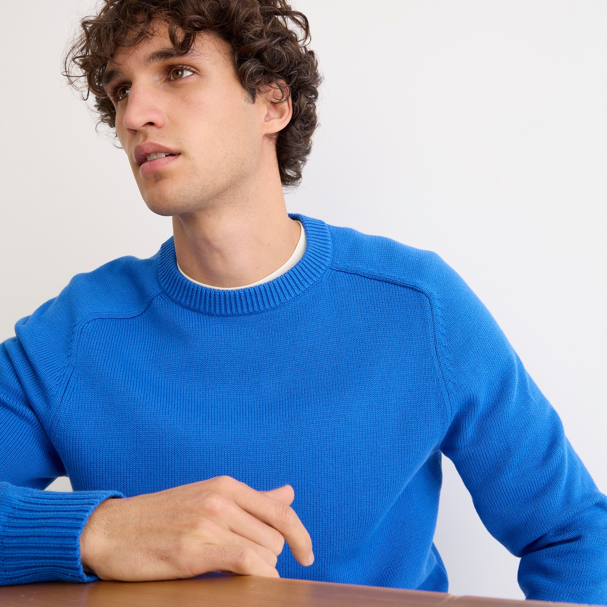 mens Heritage cotton crewneck sweater