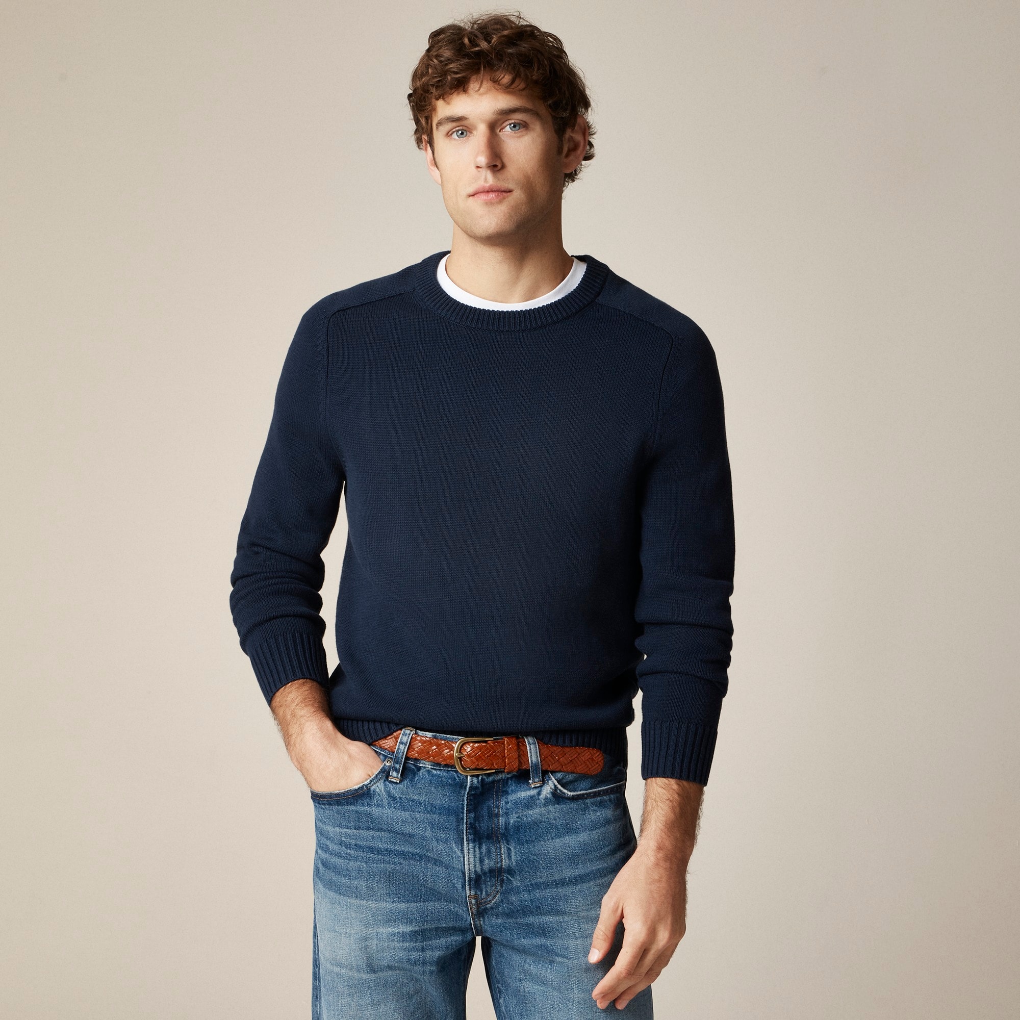  Heritage cotton crewneck sweater