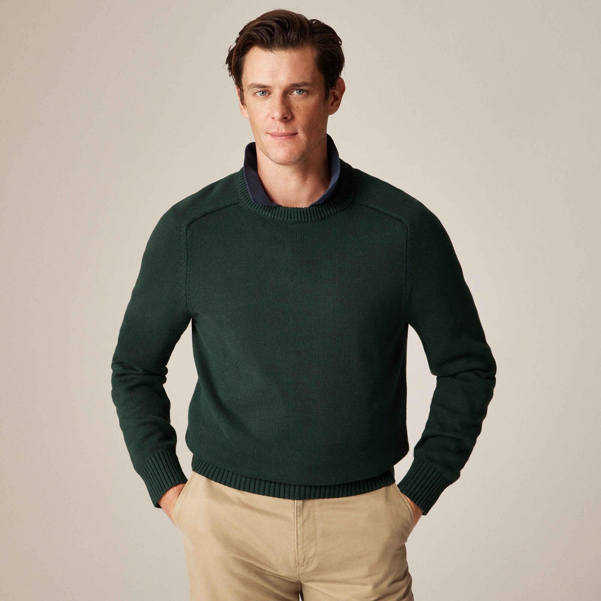 Heritage cotton crewneck sweater