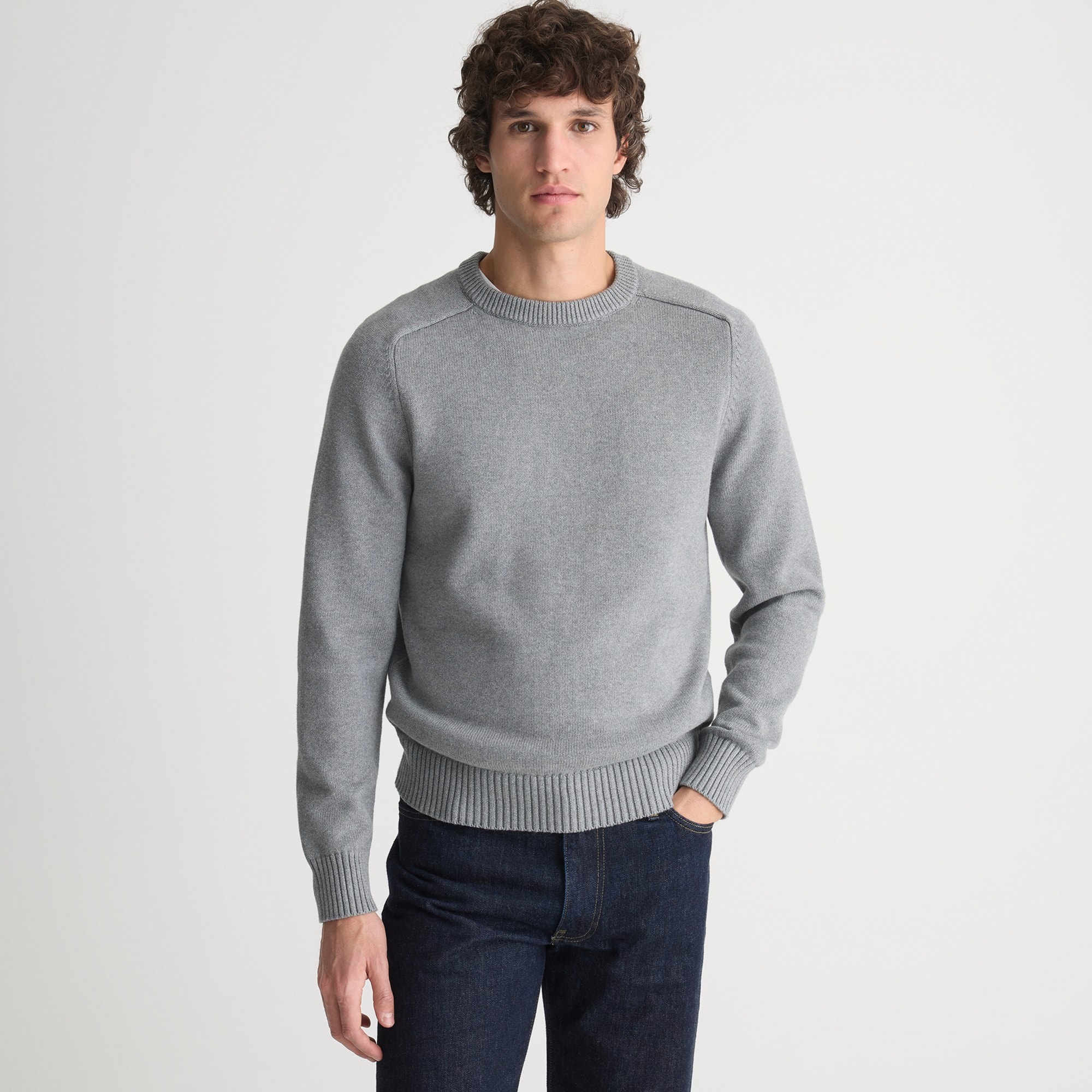  Heritage cotton crewneck sweater