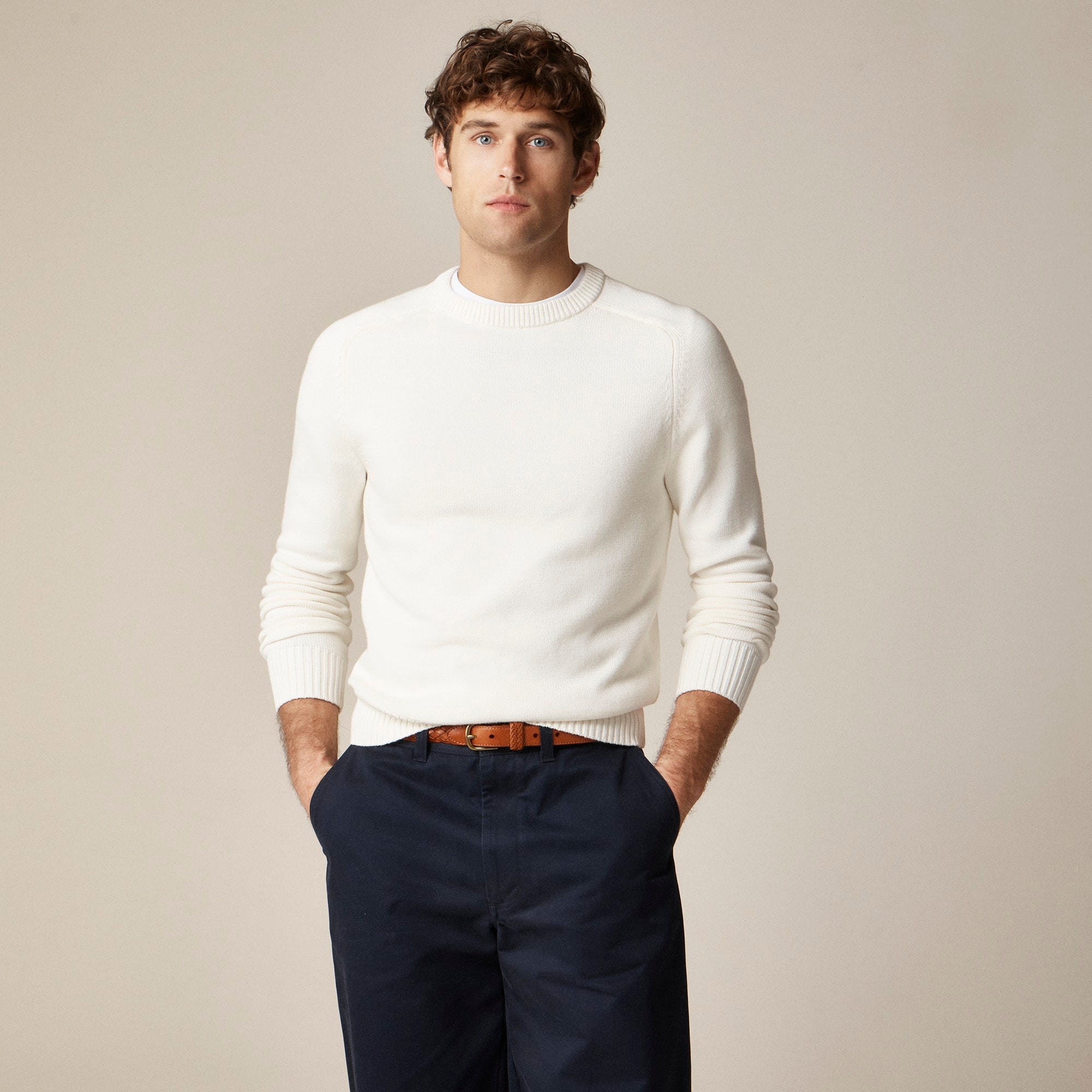  Heritage cotton crewneck sweater