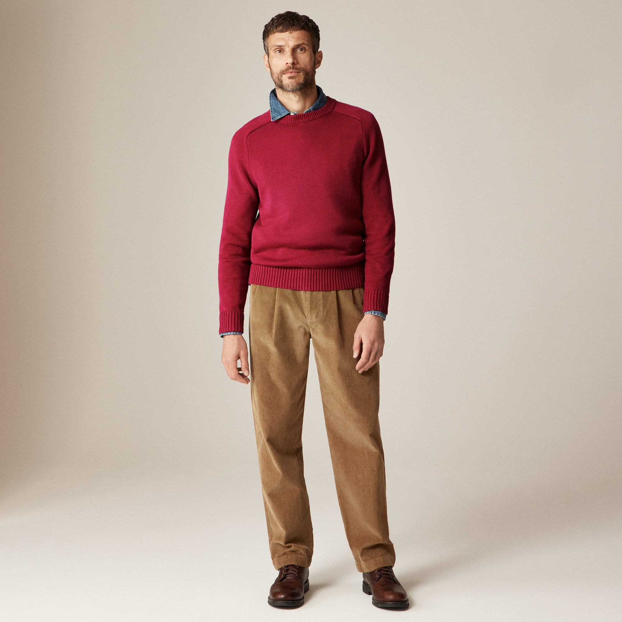 Heritage cotton crewneck sweater