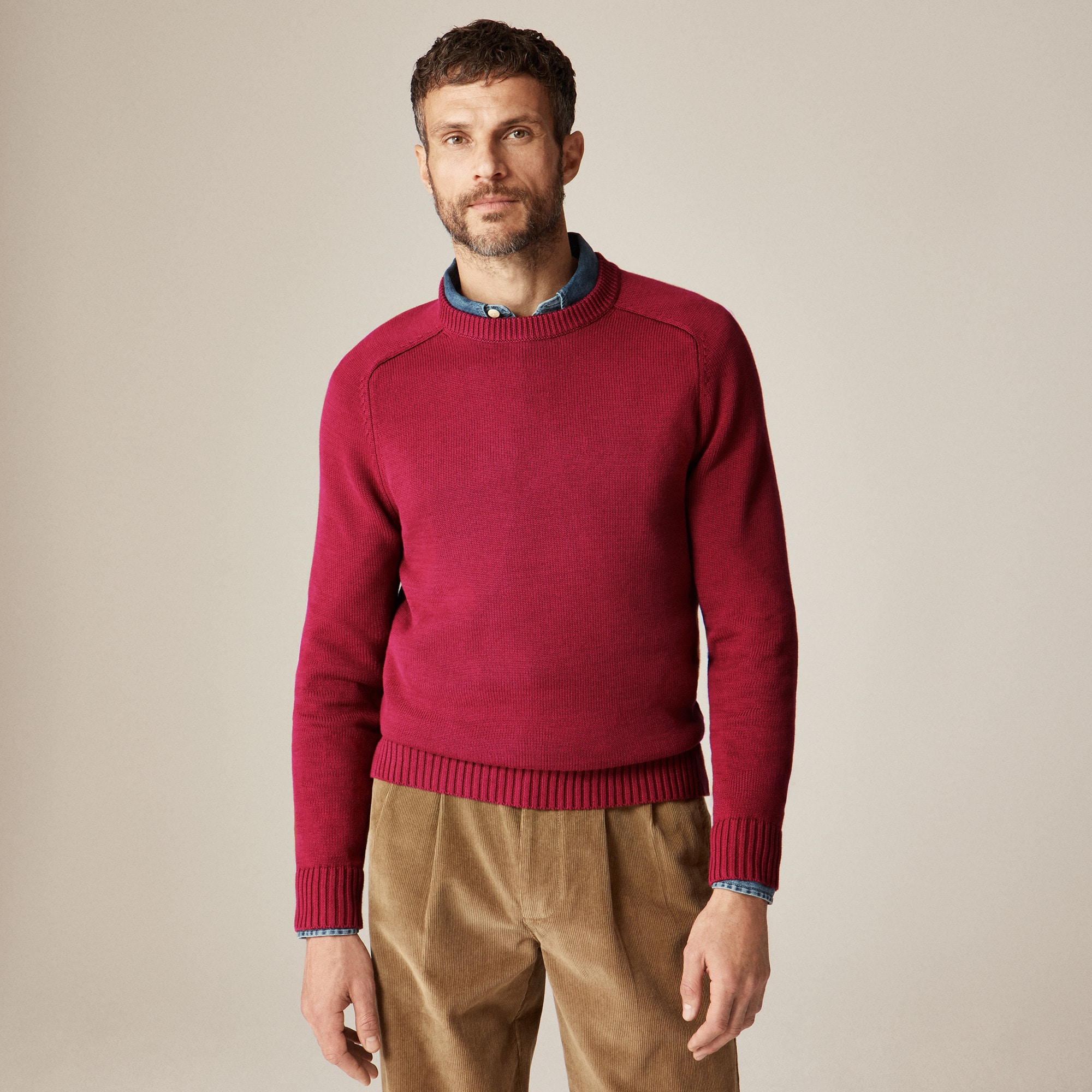 Heritage cotton crewneck sweater