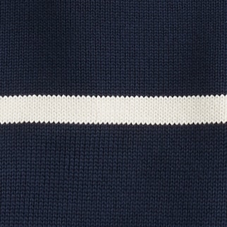 Heritage cotton crewneck sweater NAVY MOUNTAIN WHITE STR