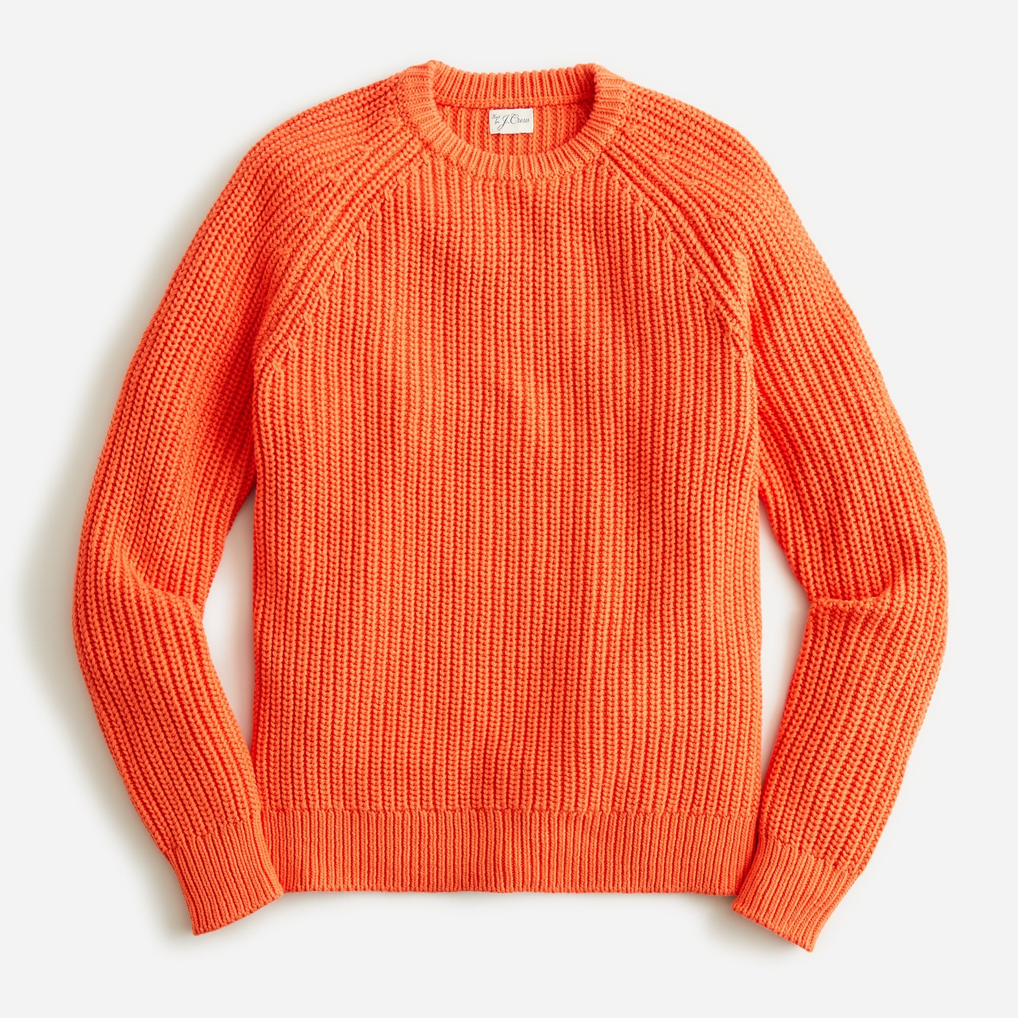 Heritage cotton shaker-stitch crewneck sweater