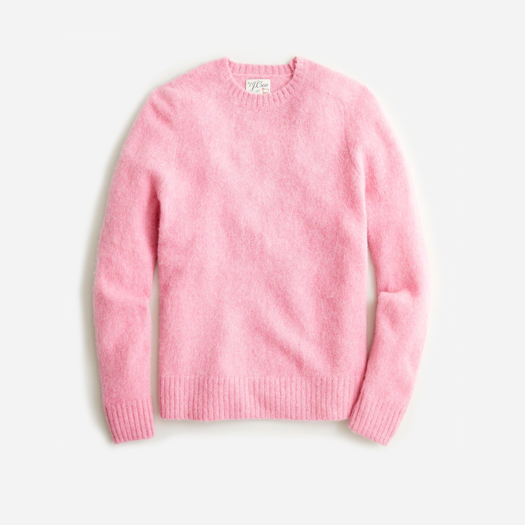 mens Brushed wool crewneck sweater