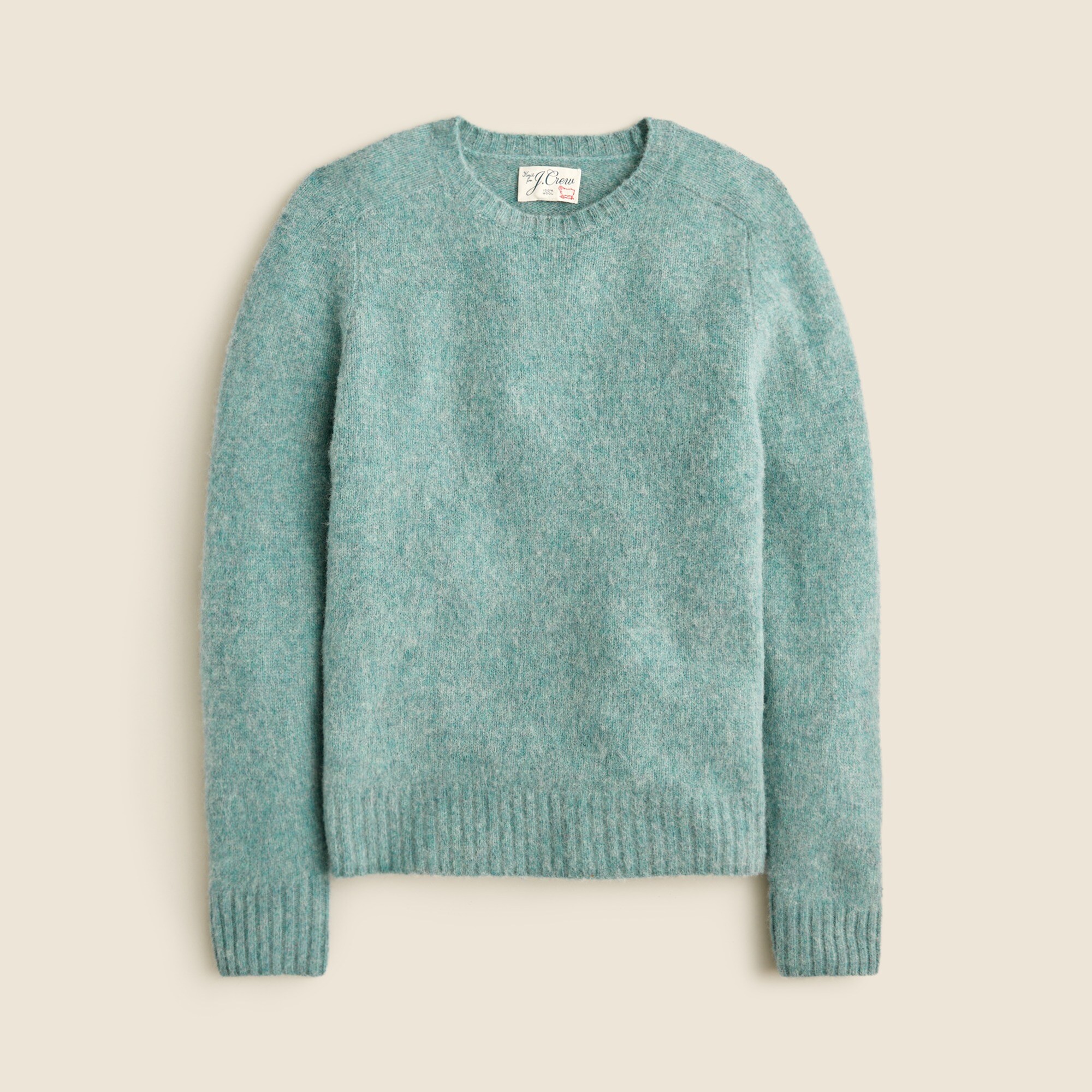Brushed wool crewneck sweater