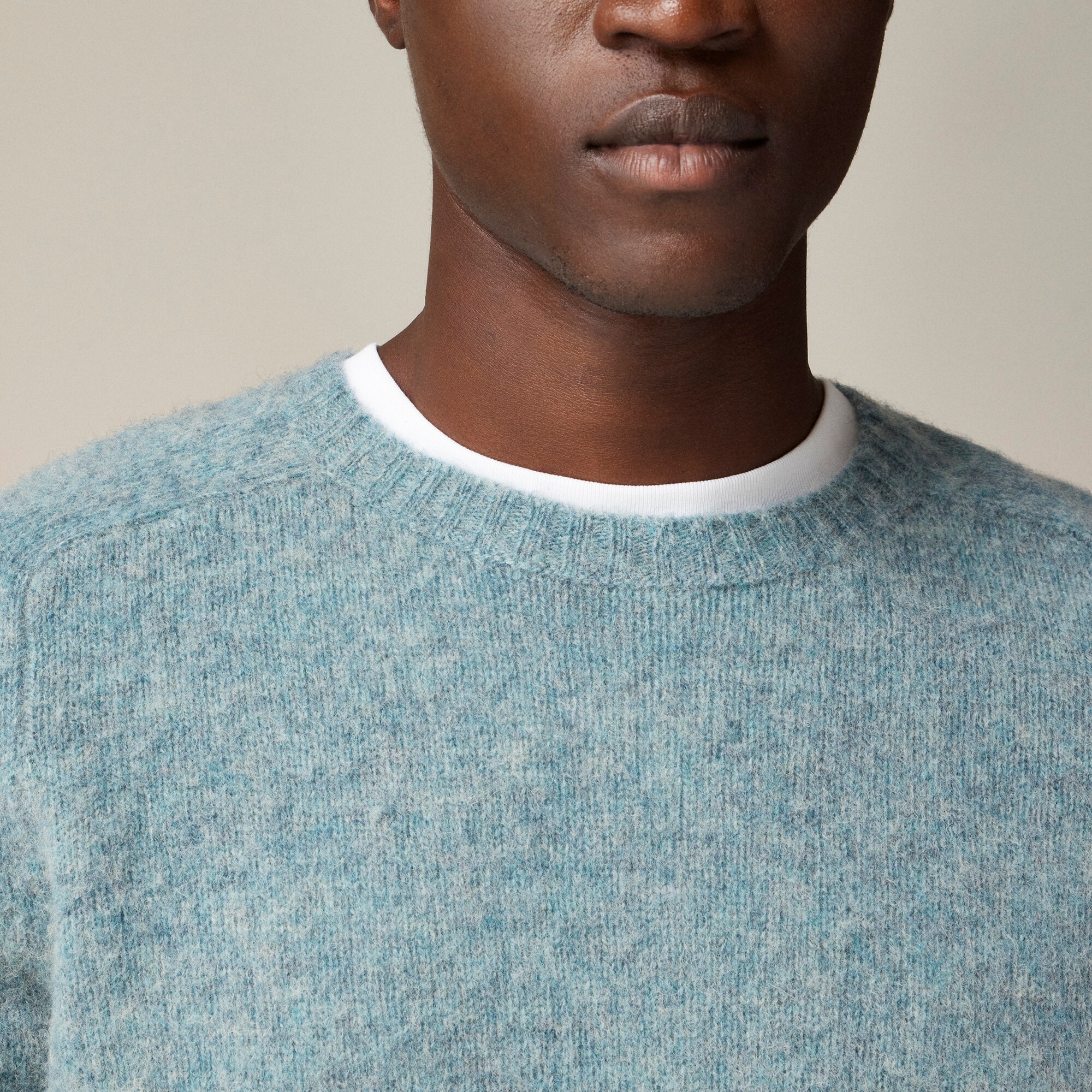 J.Crew Brushed Wool Crewneck Sweater For Men