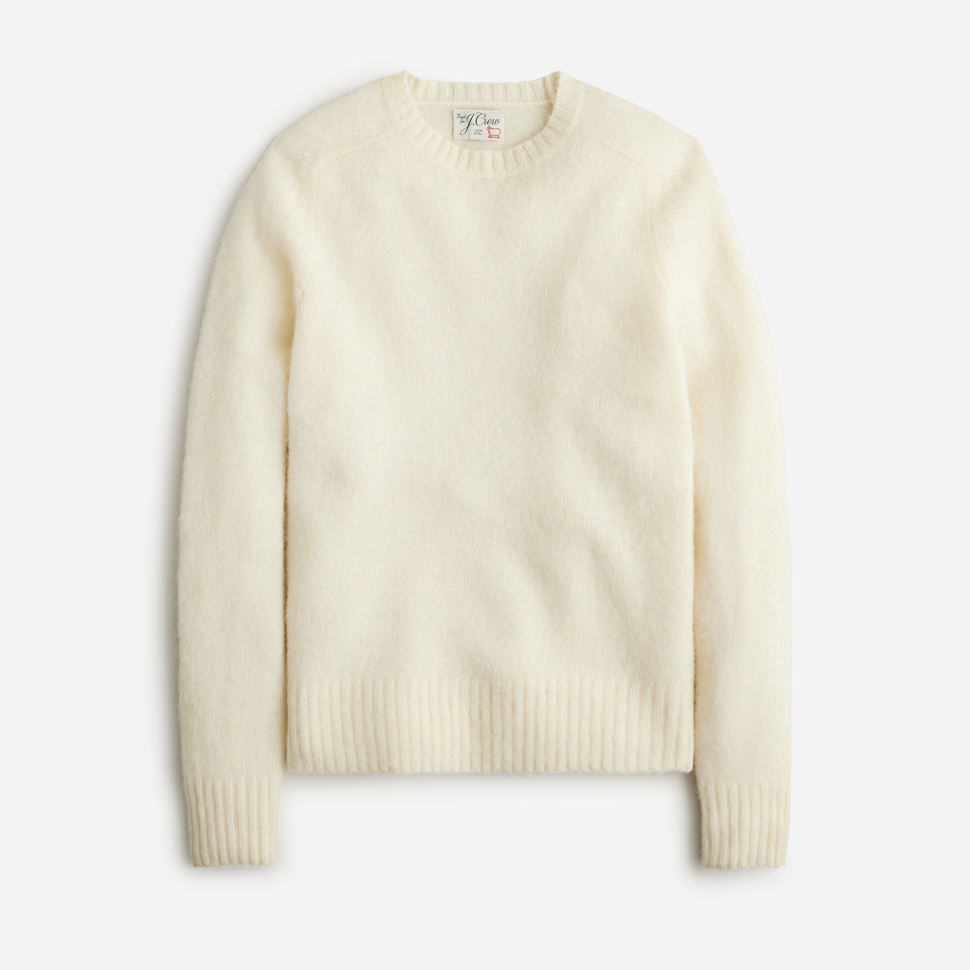 mens Brushed wool crewneck sweater