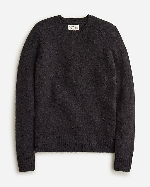 mens Brushed wool crewneck sweater