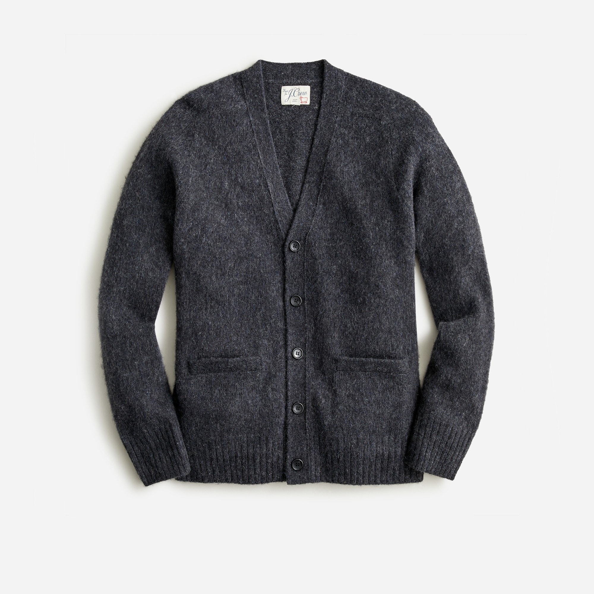 J.Crew: Brushed Wool V-neck Cardigan Sweater For Men