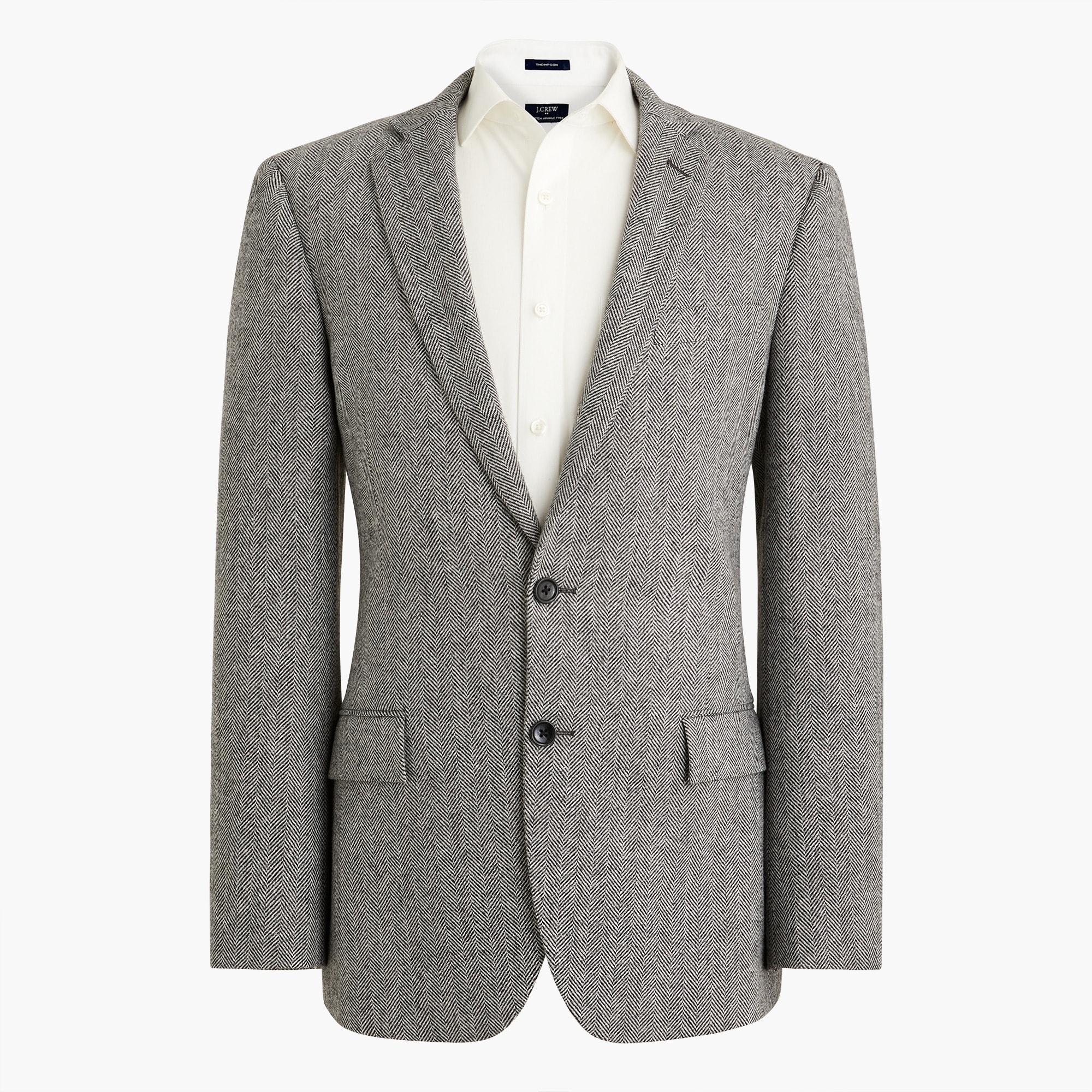 Factory Slim fit Herringbone Blazer For Men