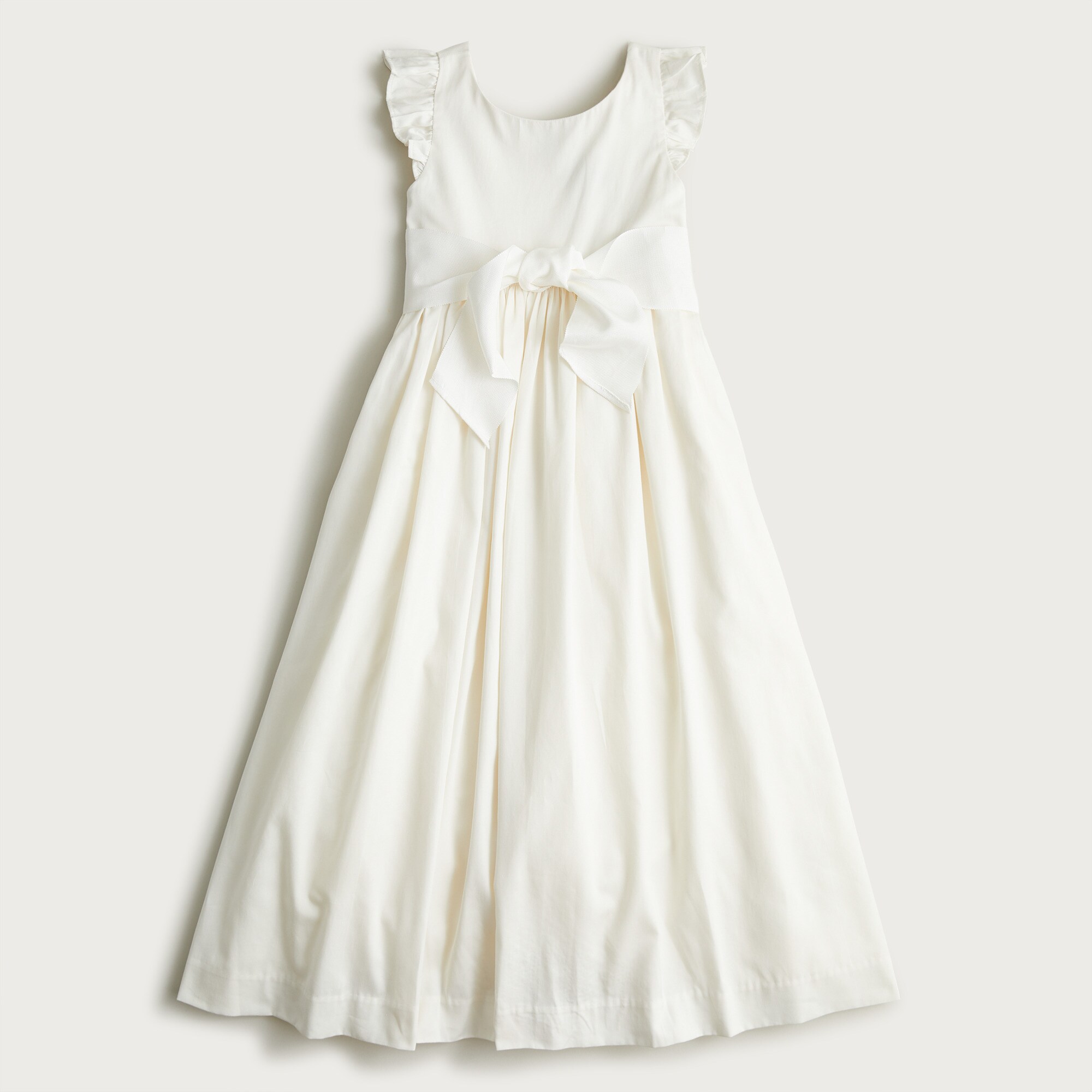 Girls' flutter-sleeve dress
