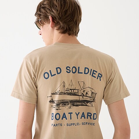 mens Old Soldier Boatyard graphic T-shirt
