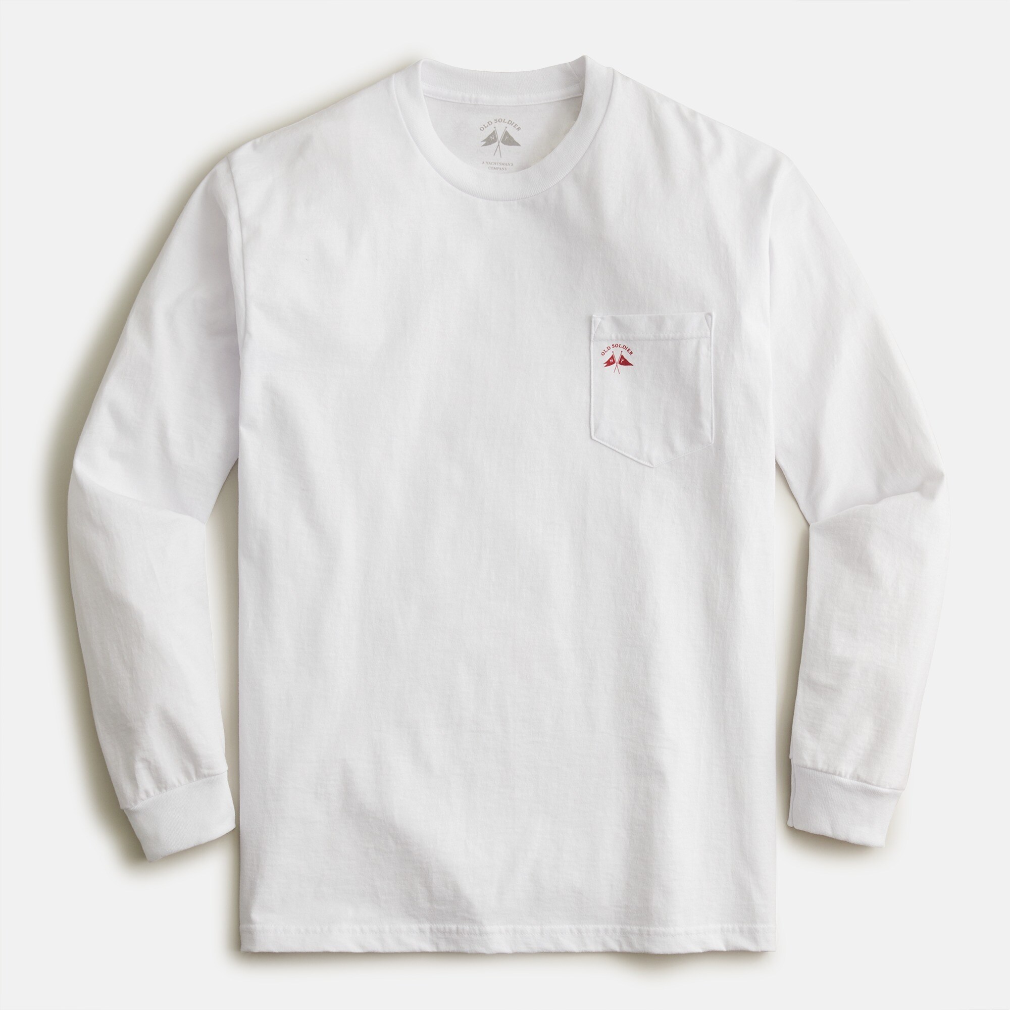 Old Soldier long-sleeve flag graphic T-shirt