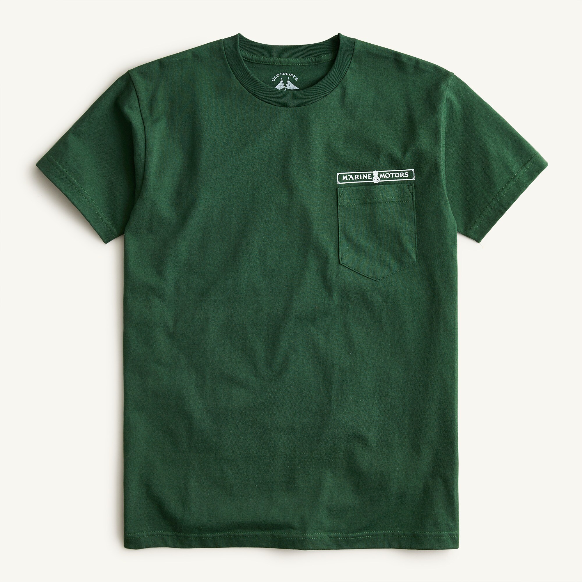 Old Soldier Marine Motors graphic T-shirt