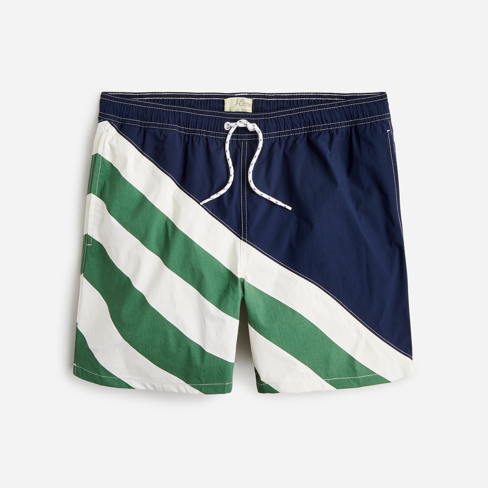 J.Crew 6" Stretch Swim Trunk In Colorblock For Men