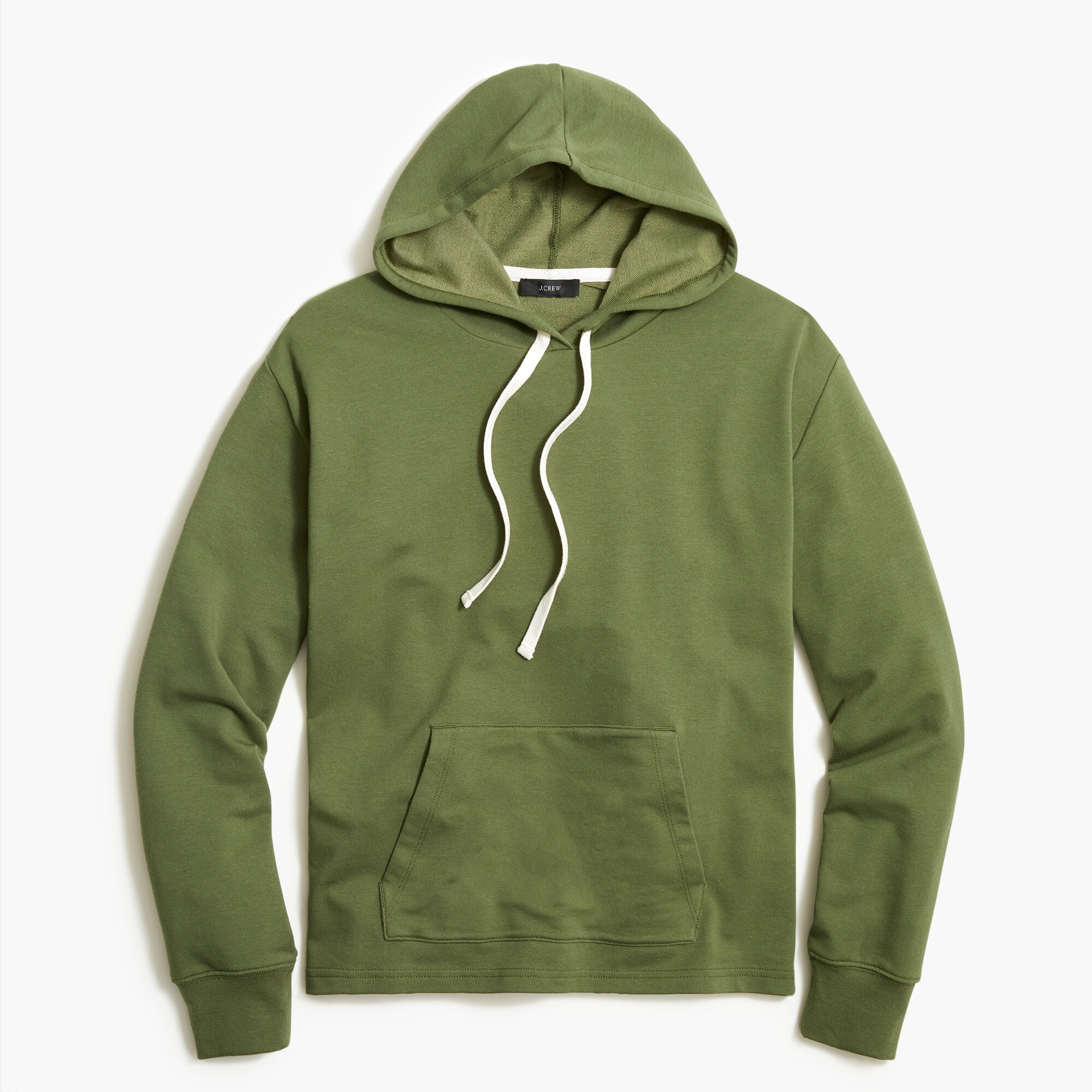Lightweight cotton-blend terry hoodie