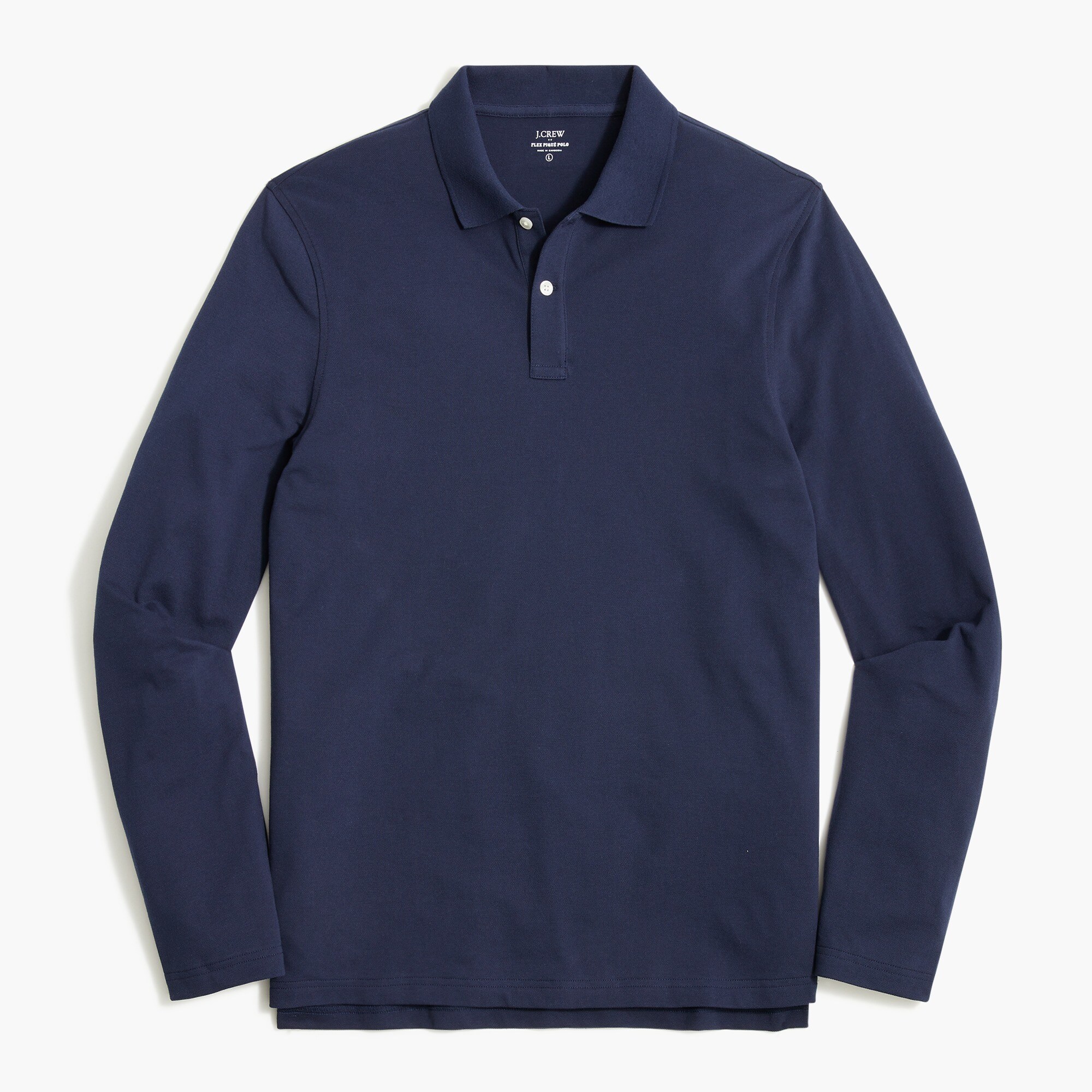 Long-sleeve Flex Piqué Polo For Men | Factory