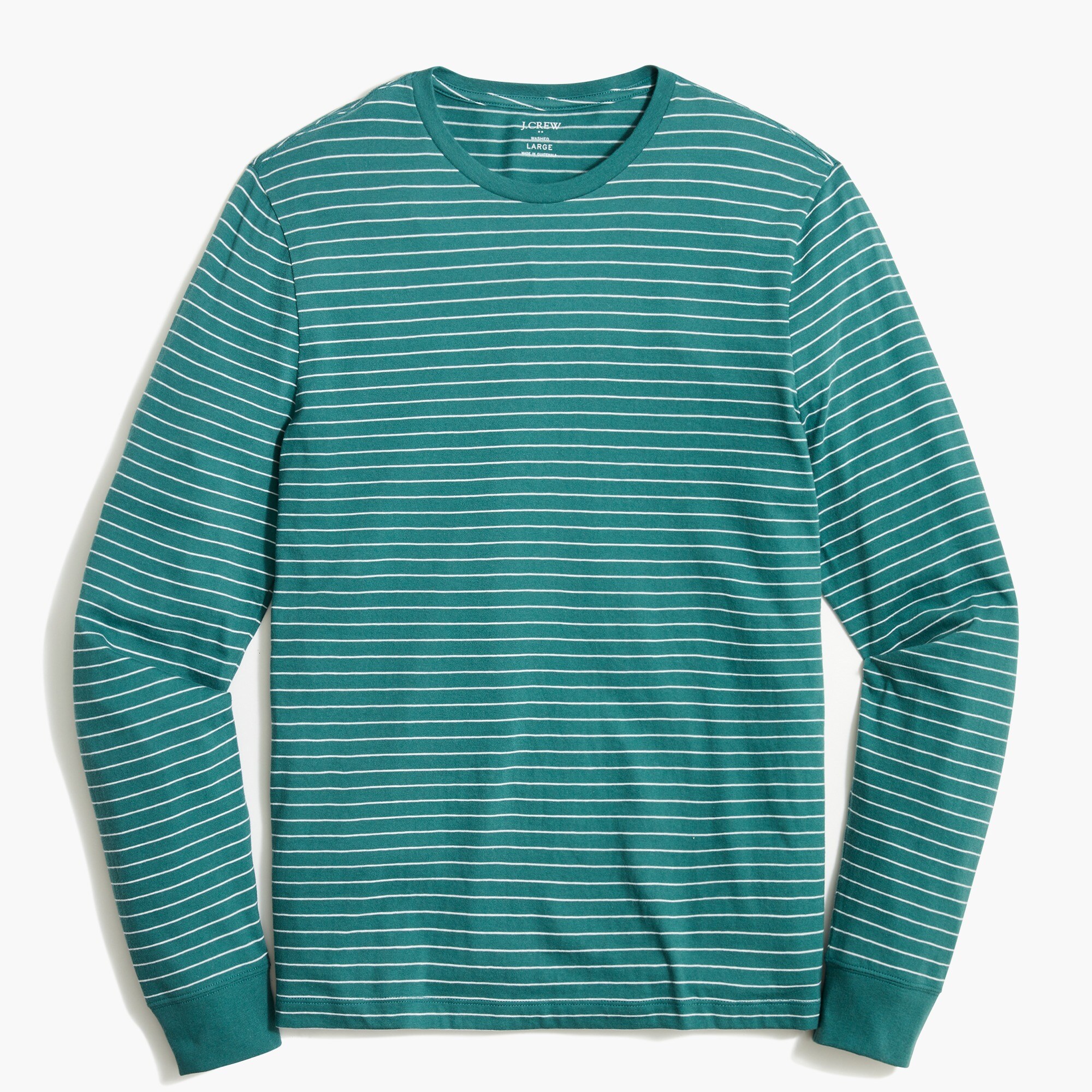 Cotton Jersey Border Red Emblem Tee Men