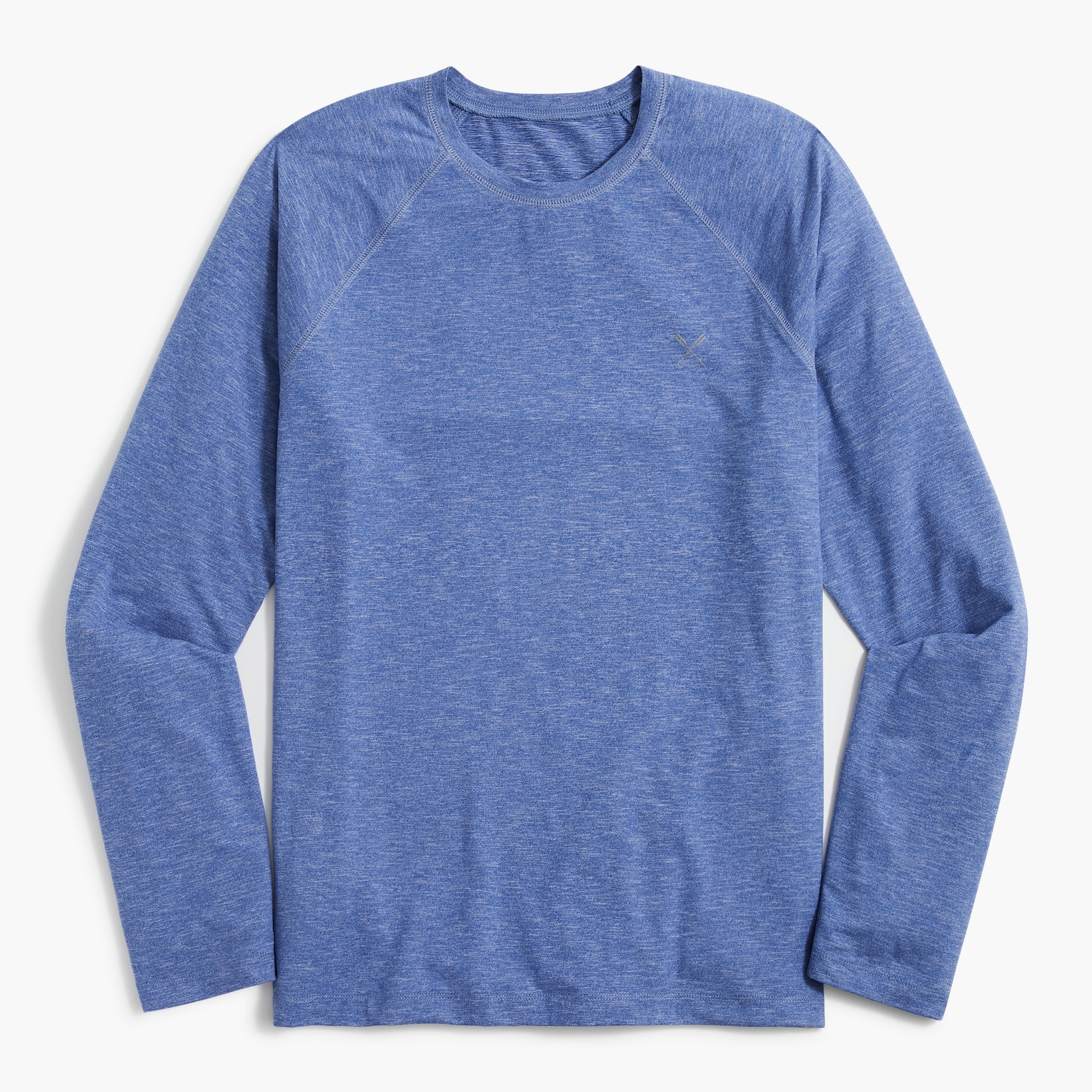 long-sleeve raglan performance tee for men