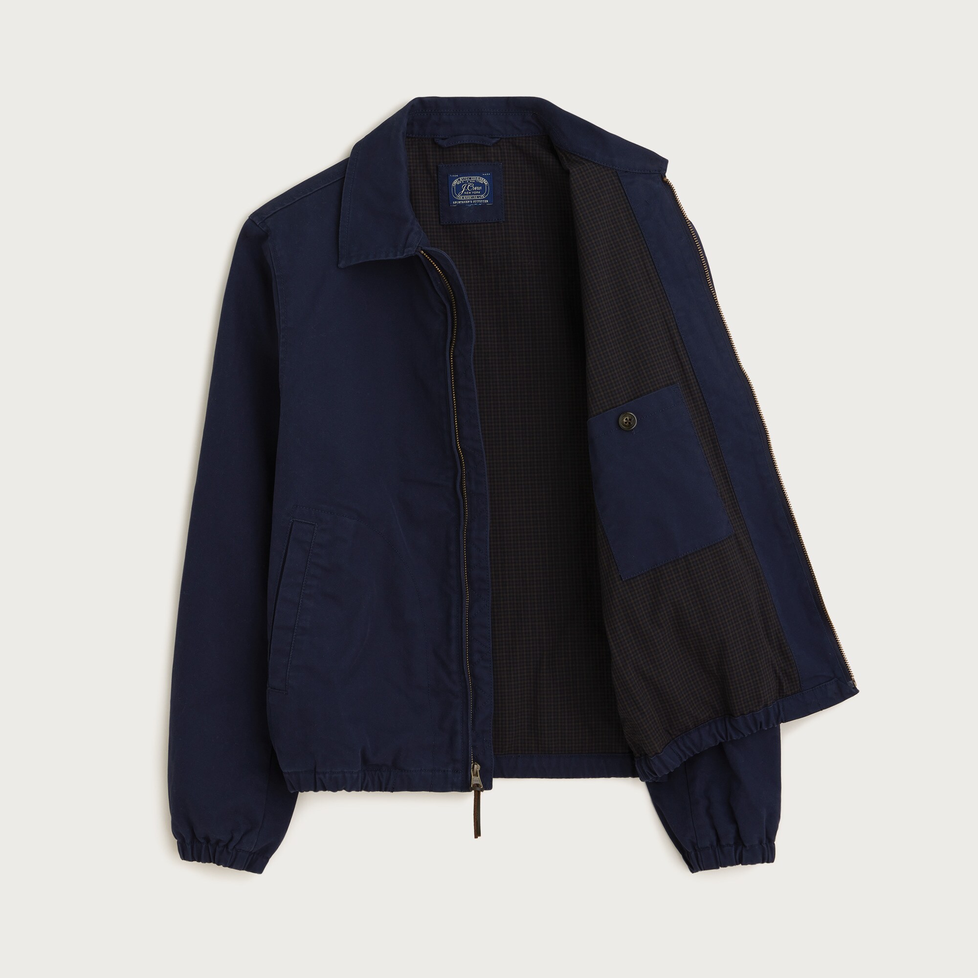Harrington Jacket In Cotton Twill For Men | J.Crew