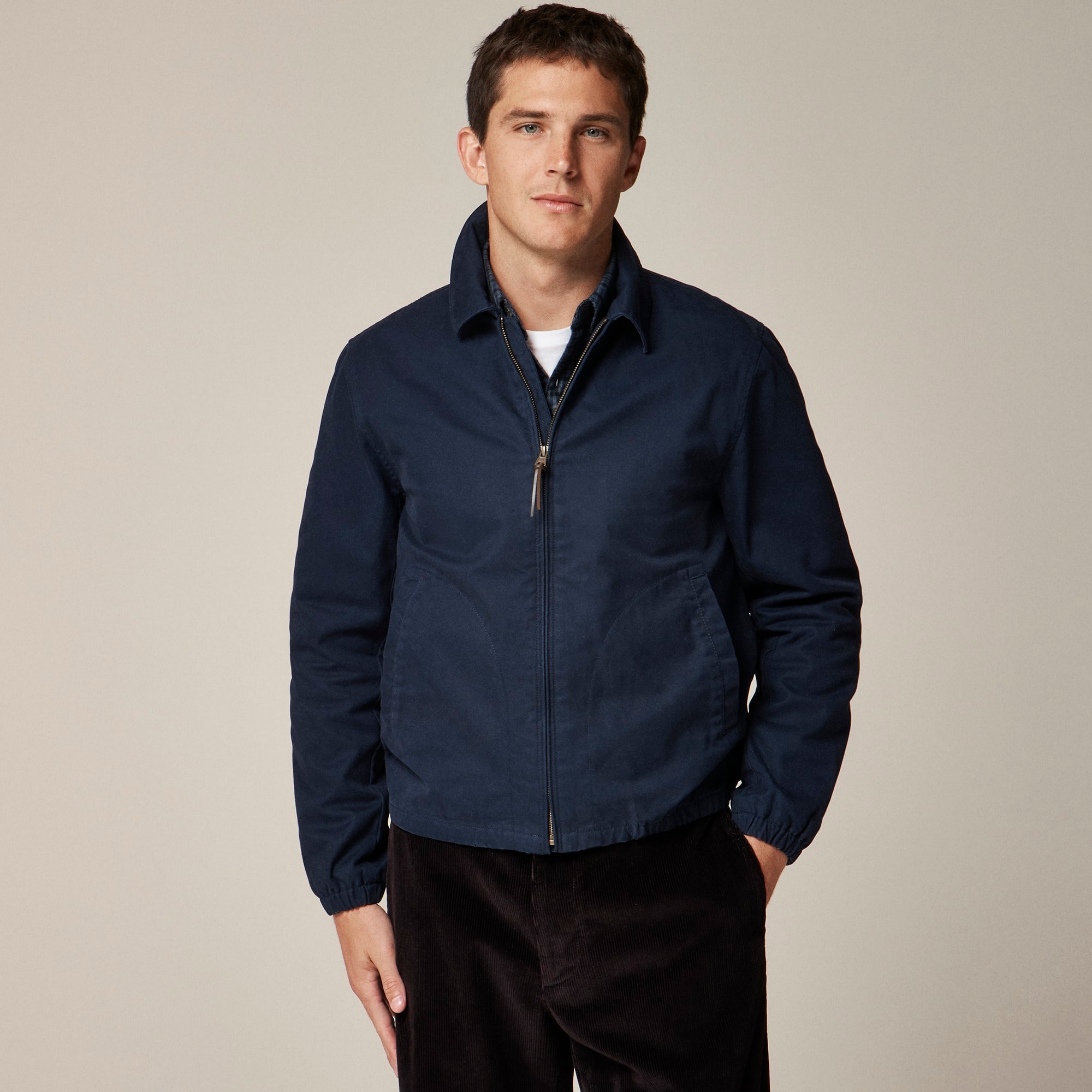  Harrington jacket in cotton twill