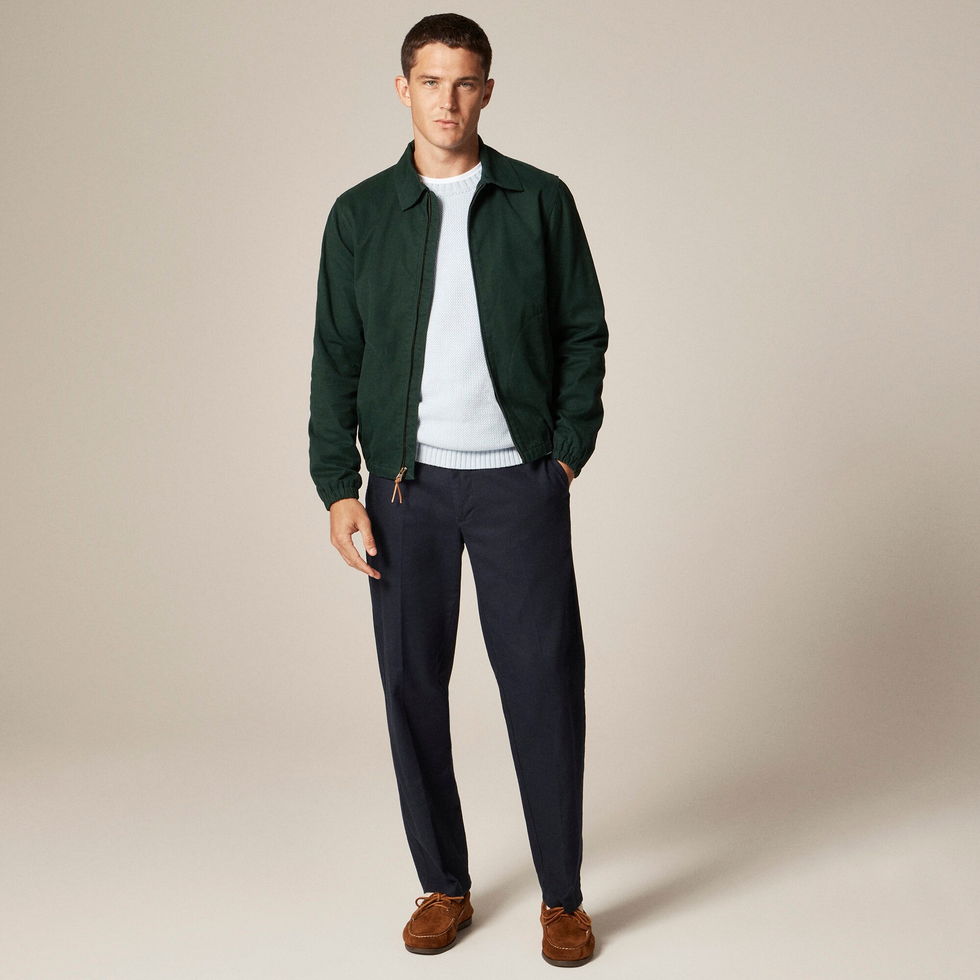 Harrington jacket in cotton twill - thumbnail 6