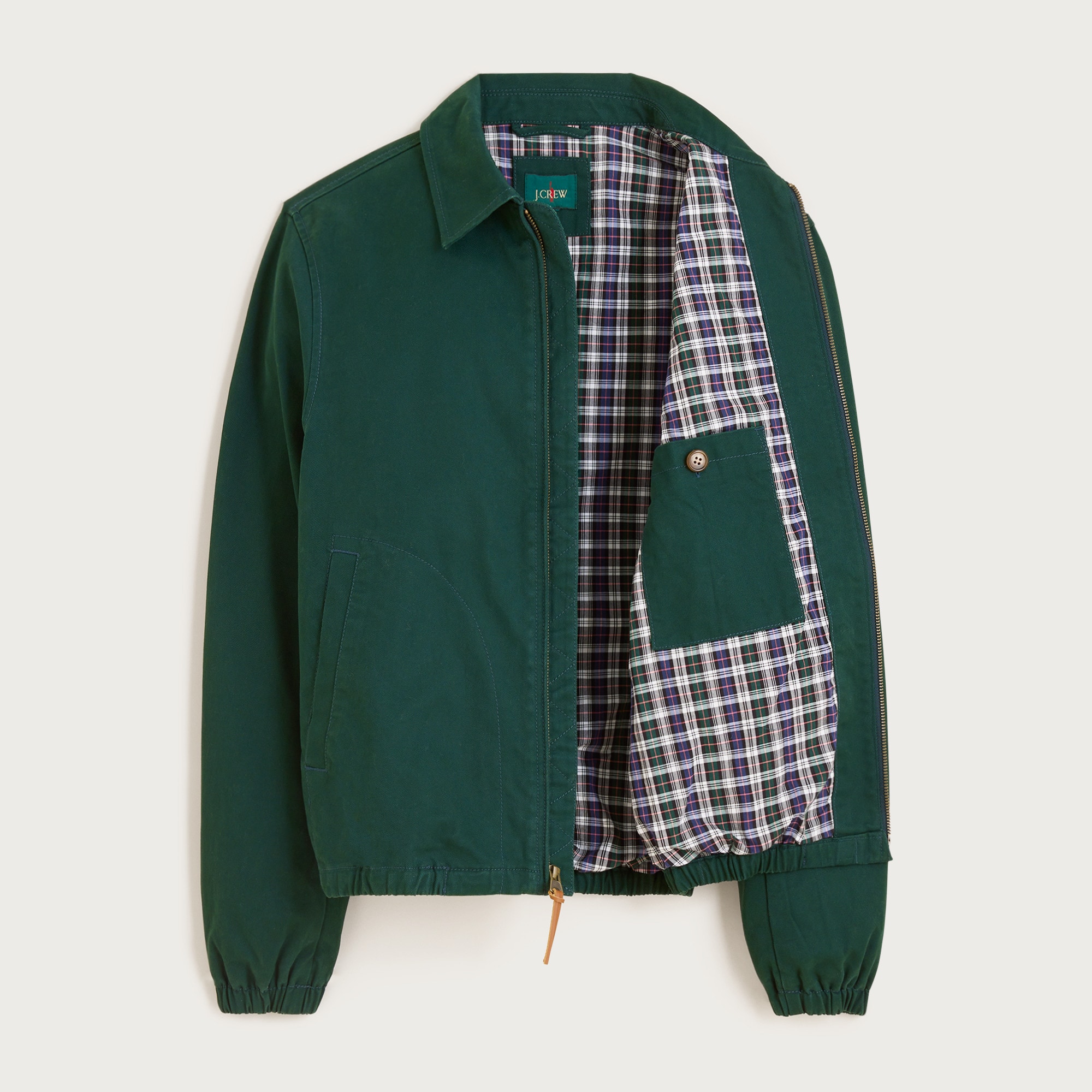 Harrington Jacket In Cotton Twill For Men | J.Crew
