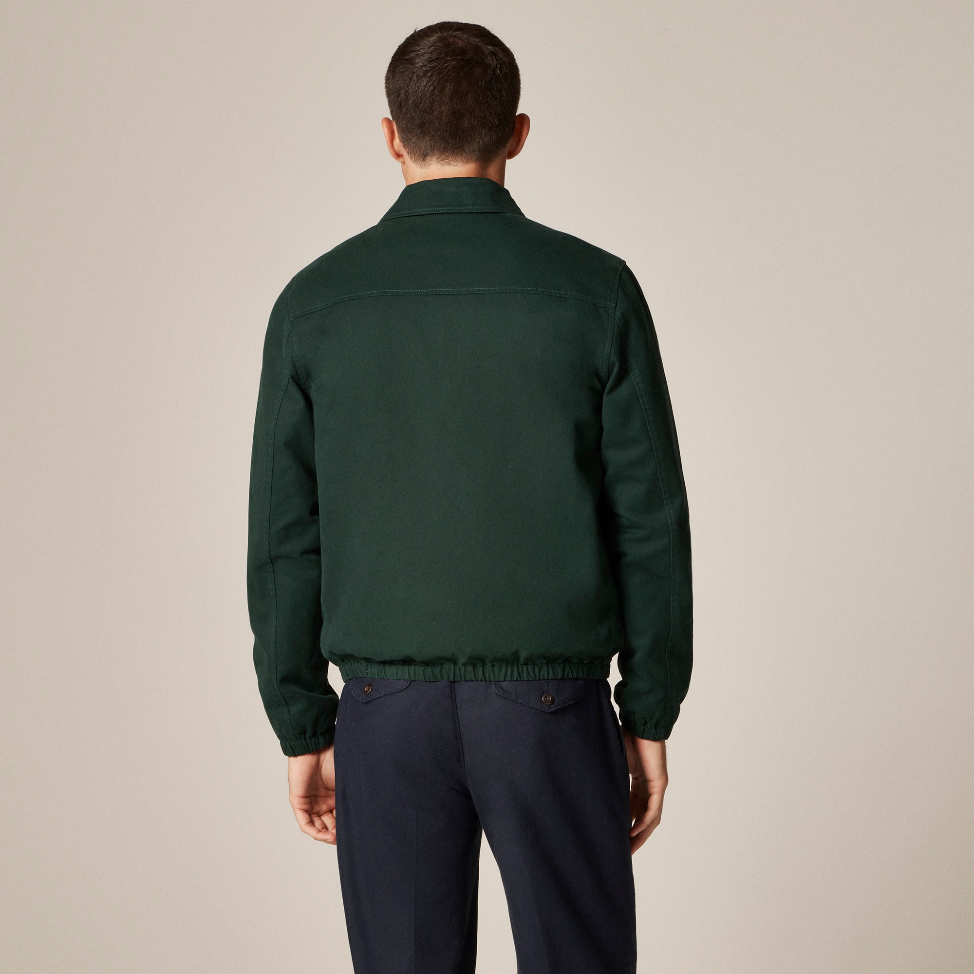 Harrington jacket in cotton twill