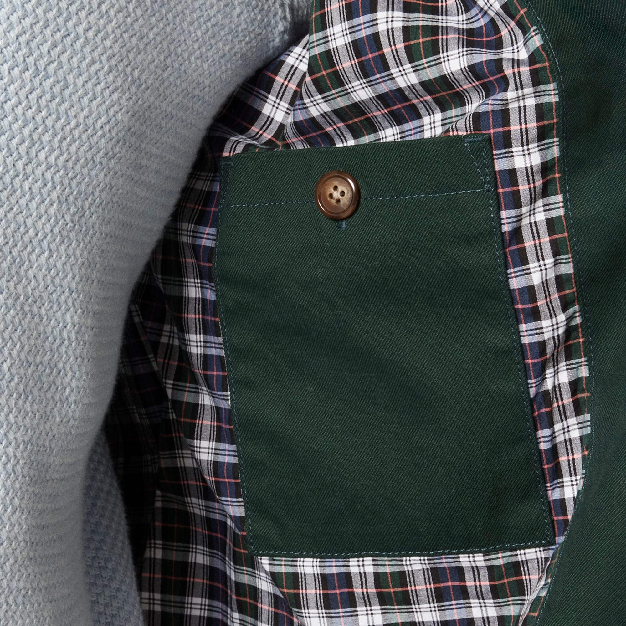 Harrington jacket in cotton twill