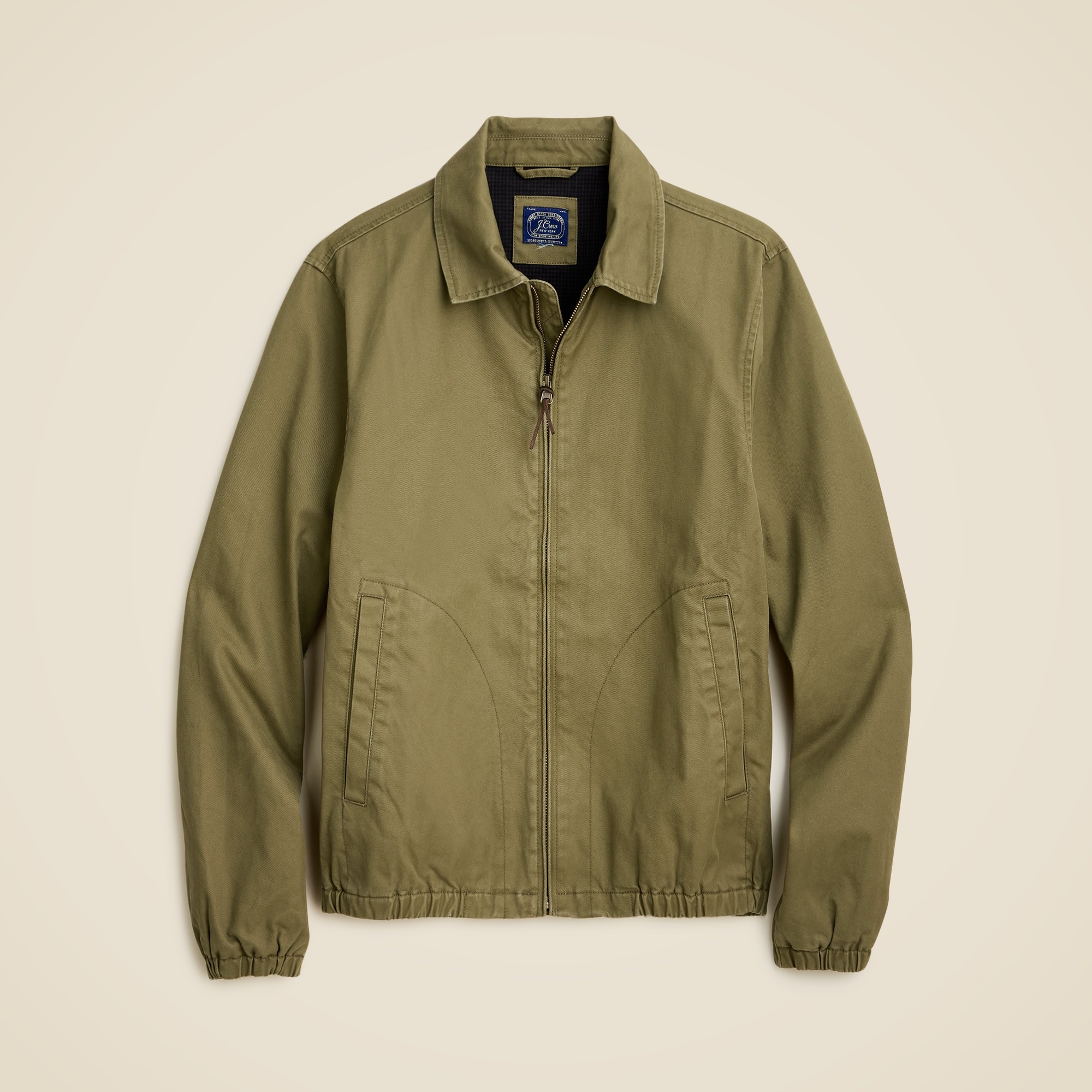 J.Crew: Harrington Jacket In Cotton Twill For Men