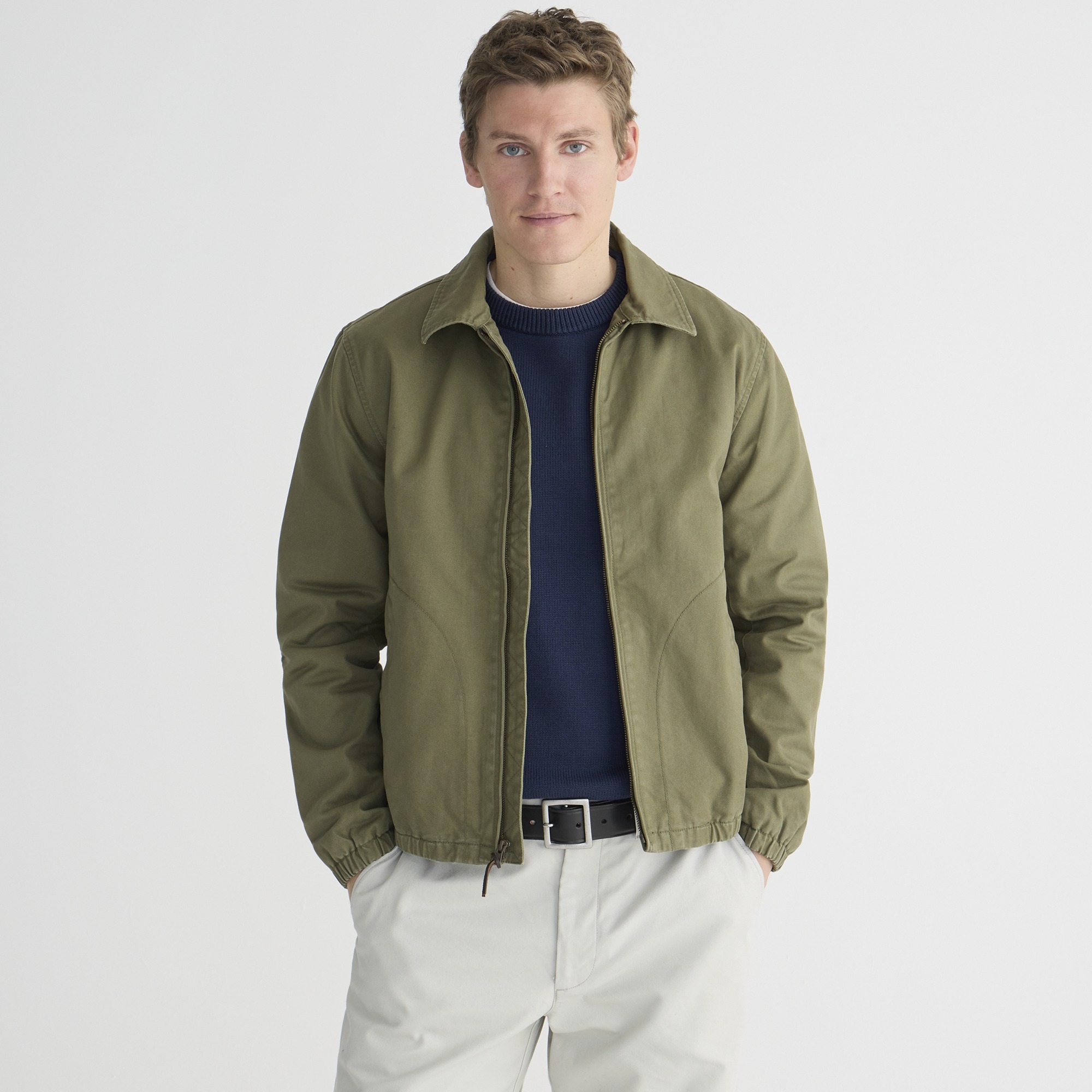 J.Crew: Harrington Jacket In Cotton Twill For Men