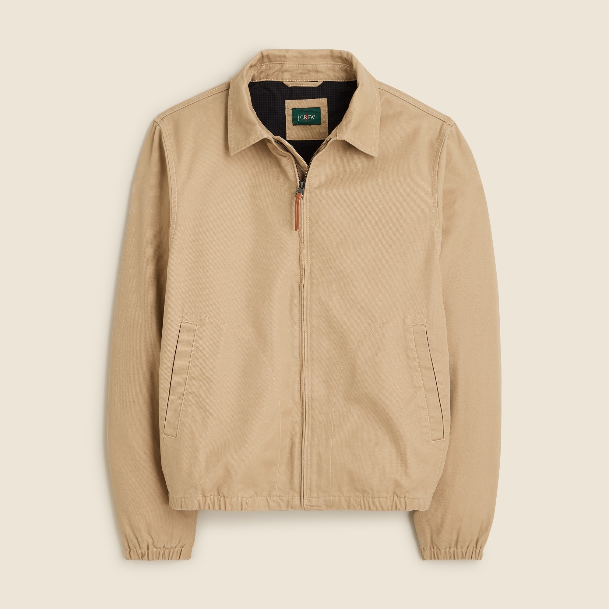 Harrington jacket in cotton twill