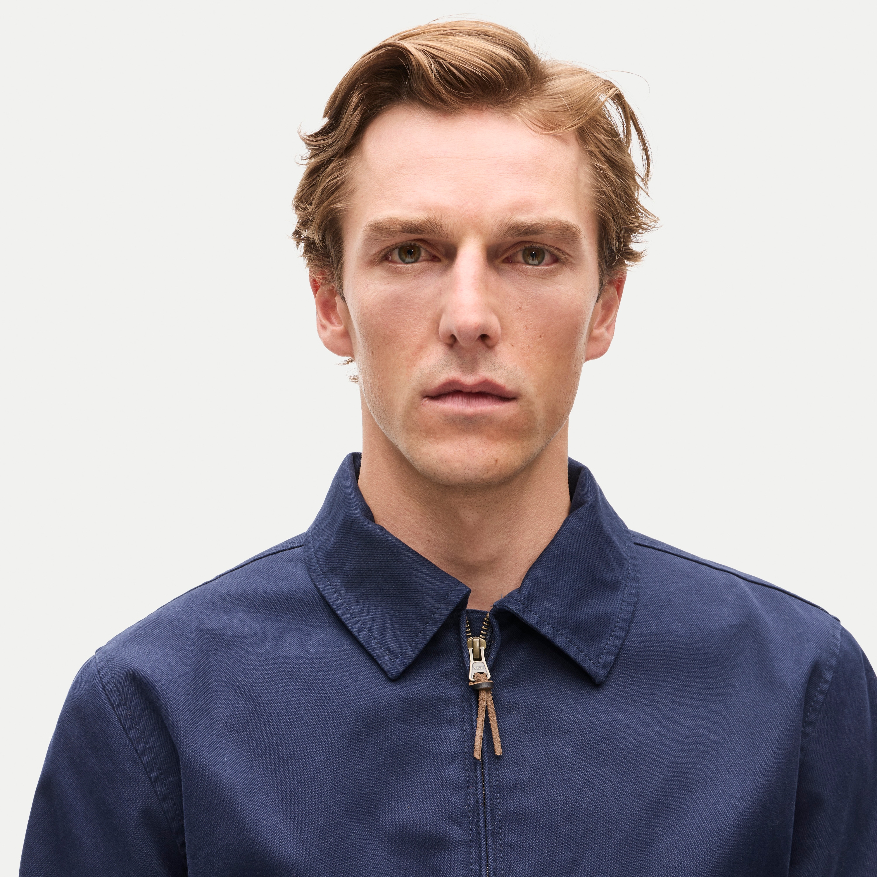 Harrington jacket in cotton twill