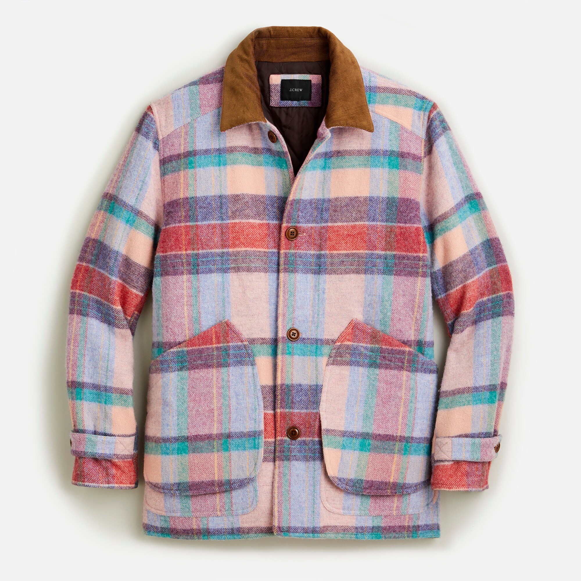 Barn Jacket™ In Plaid English Wool With PrimaLoft® For Men | J.Crew