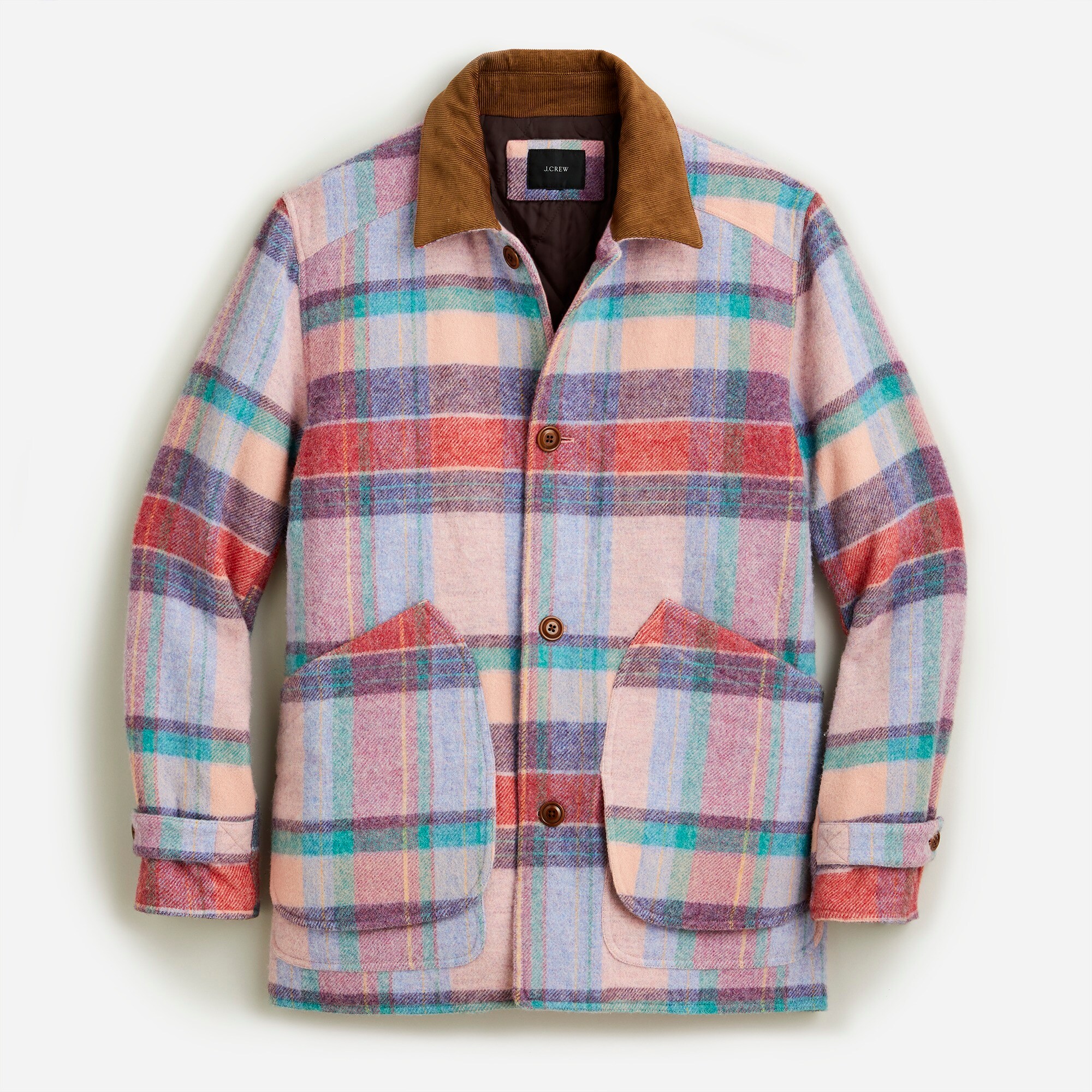  Barn Jacket&trade; in plaid English wool with PrimaLoft&reg;